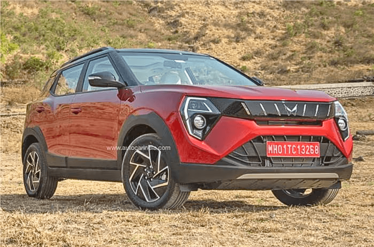 Mahindra XUV 3X0 exterior red colour