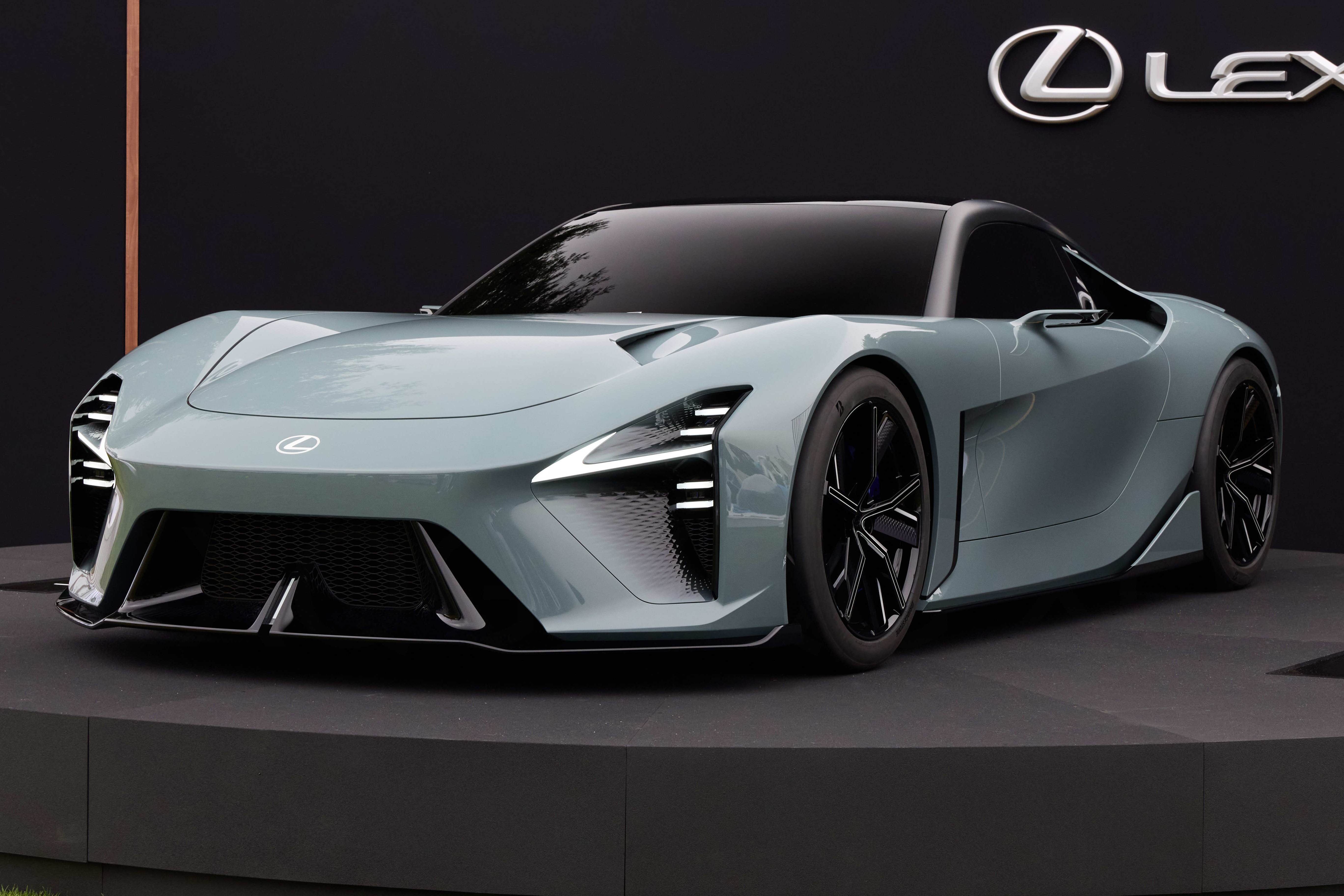 2025 lexus sport concept on stage