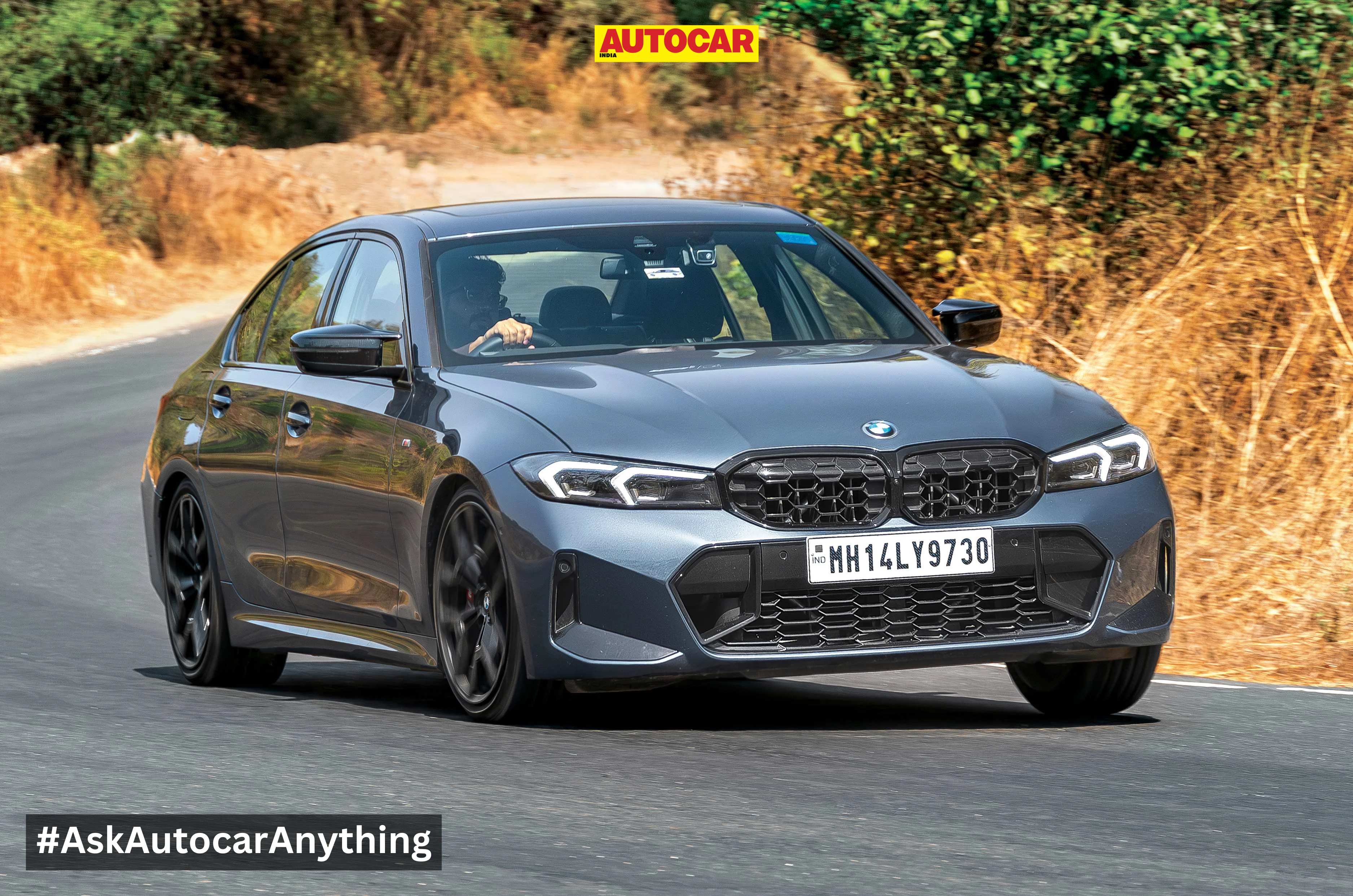 BMW M340i front right side cornering BMW M340i front right side cornering