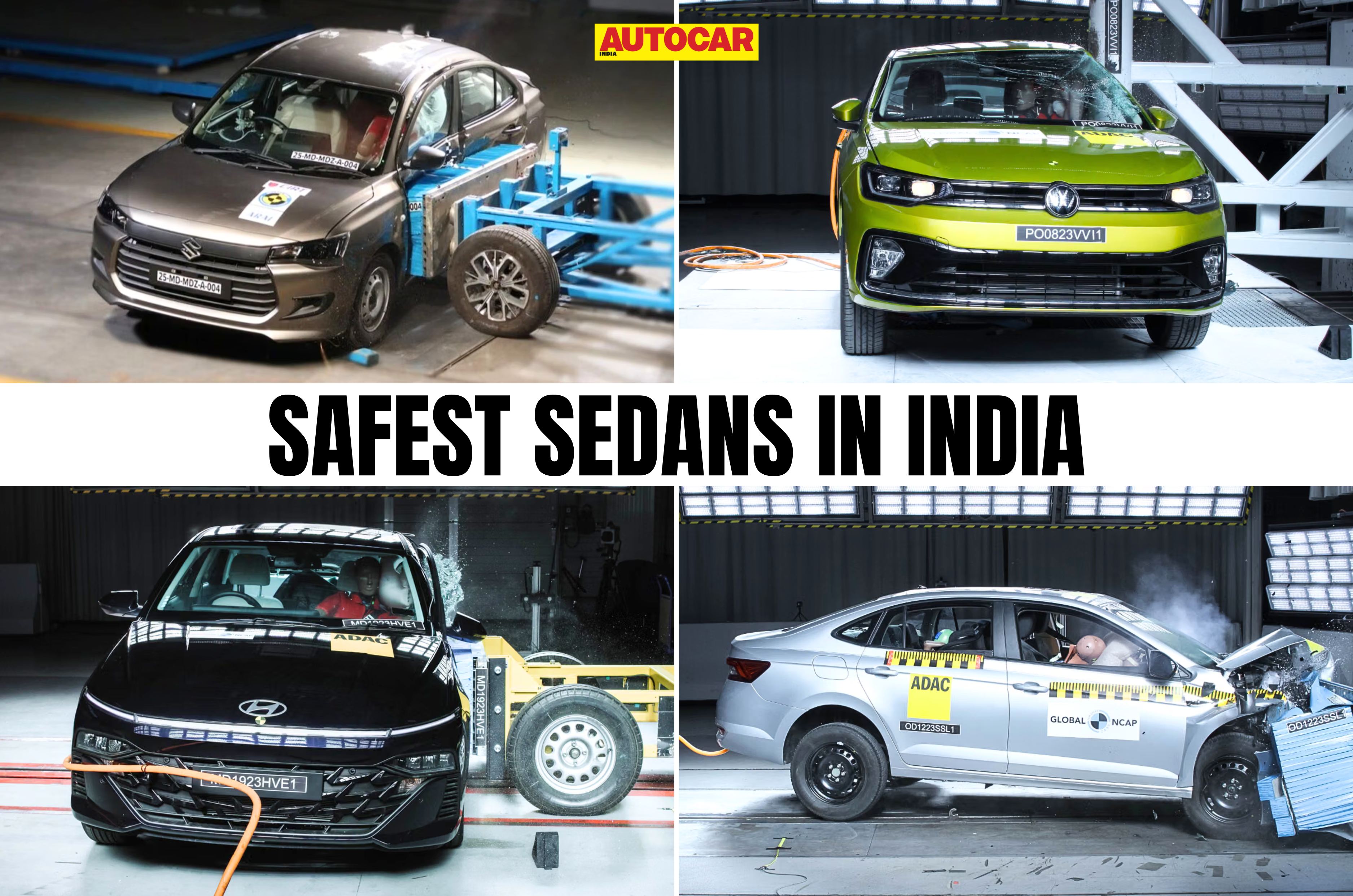 Top 5 safest sedans in India 