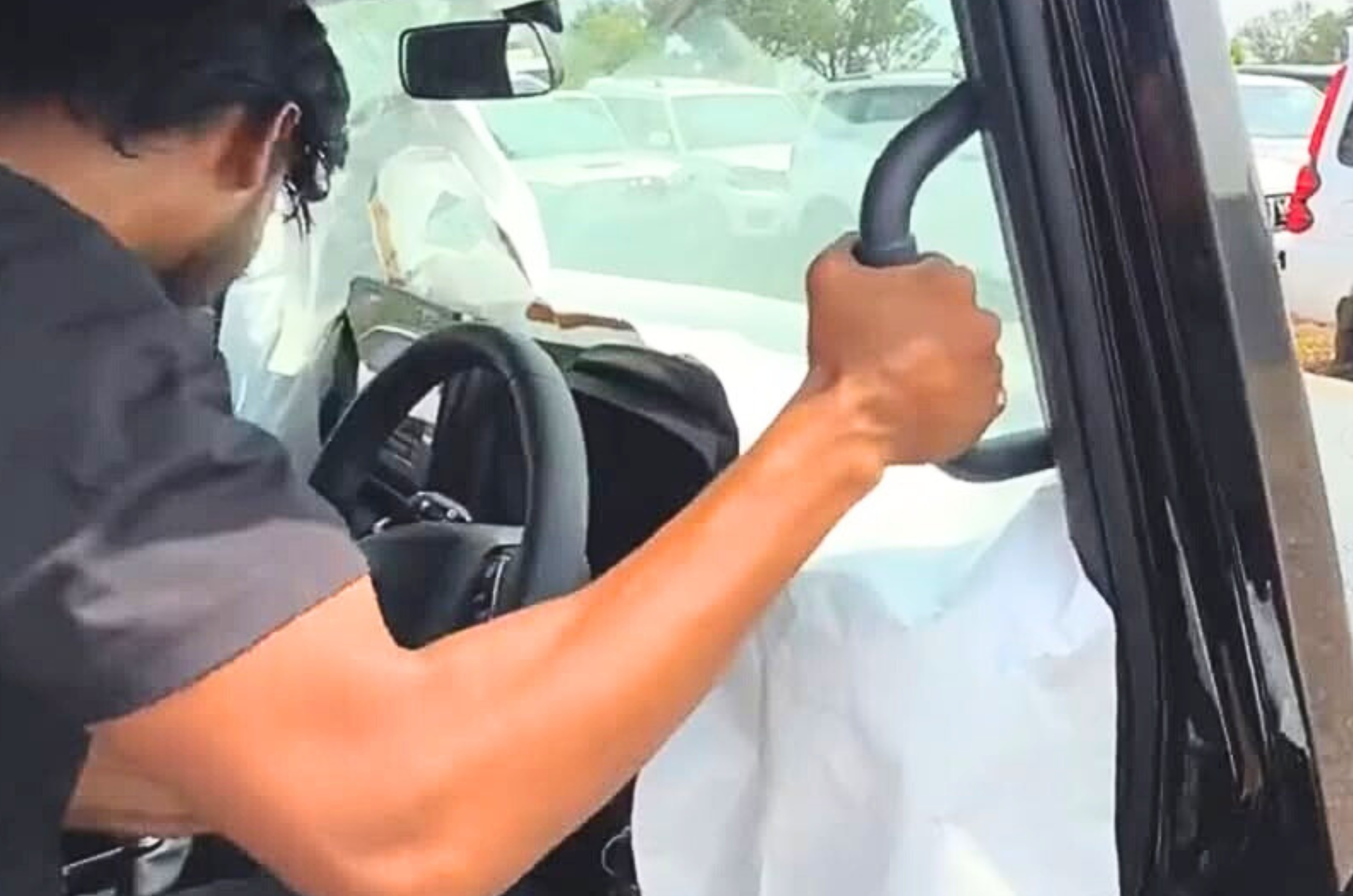 new mahindra thar facelift interior grab handle