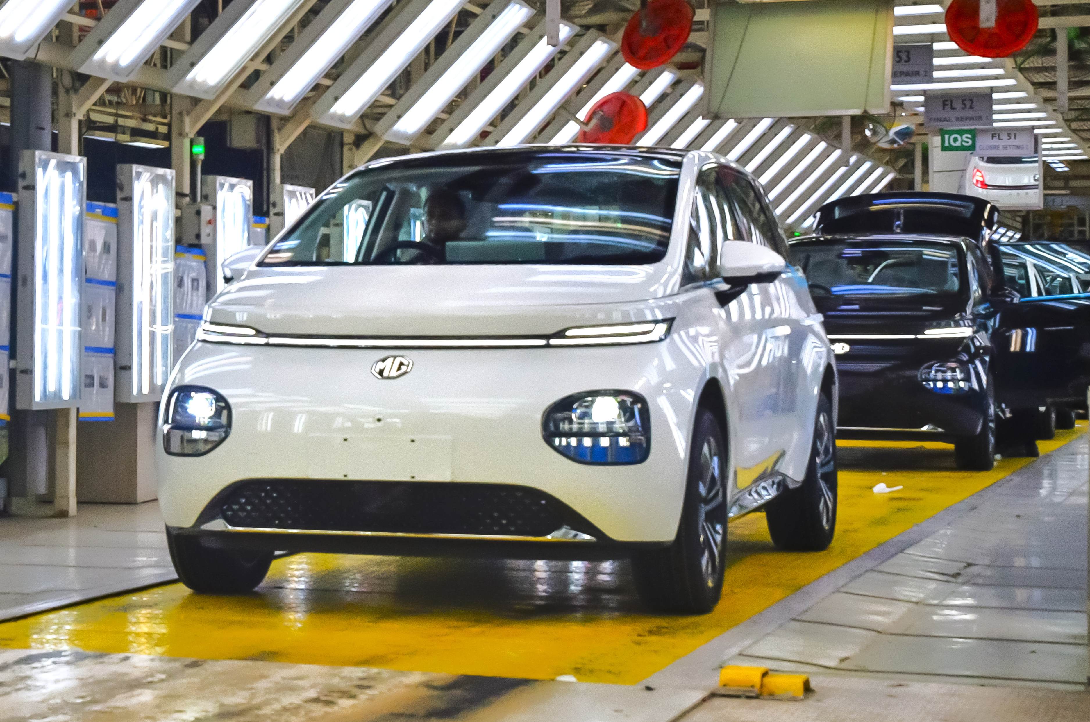 MG windsor pro ev in manufacturing plant