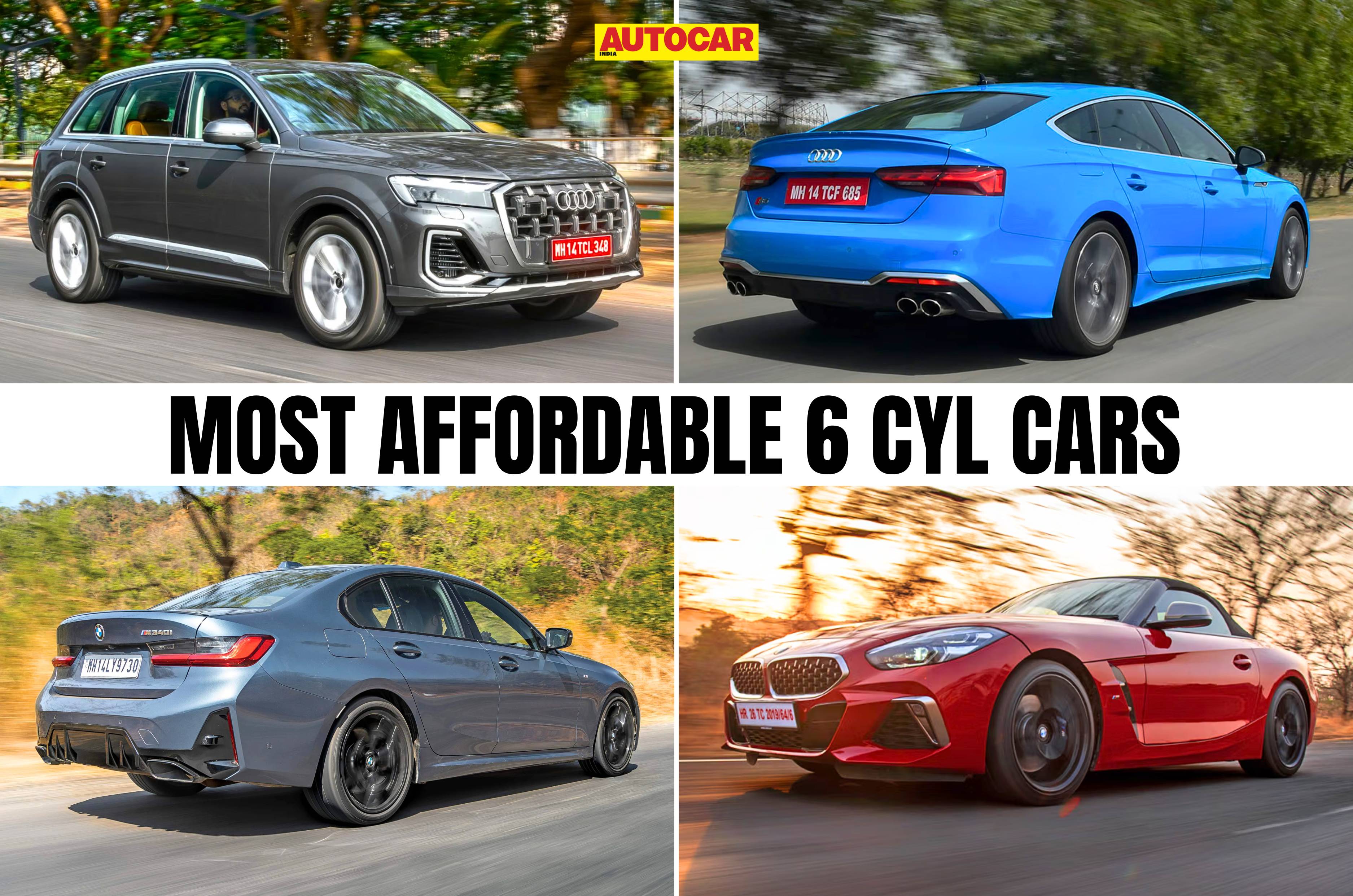 top 5 most affordable 6 cylinder cars in india