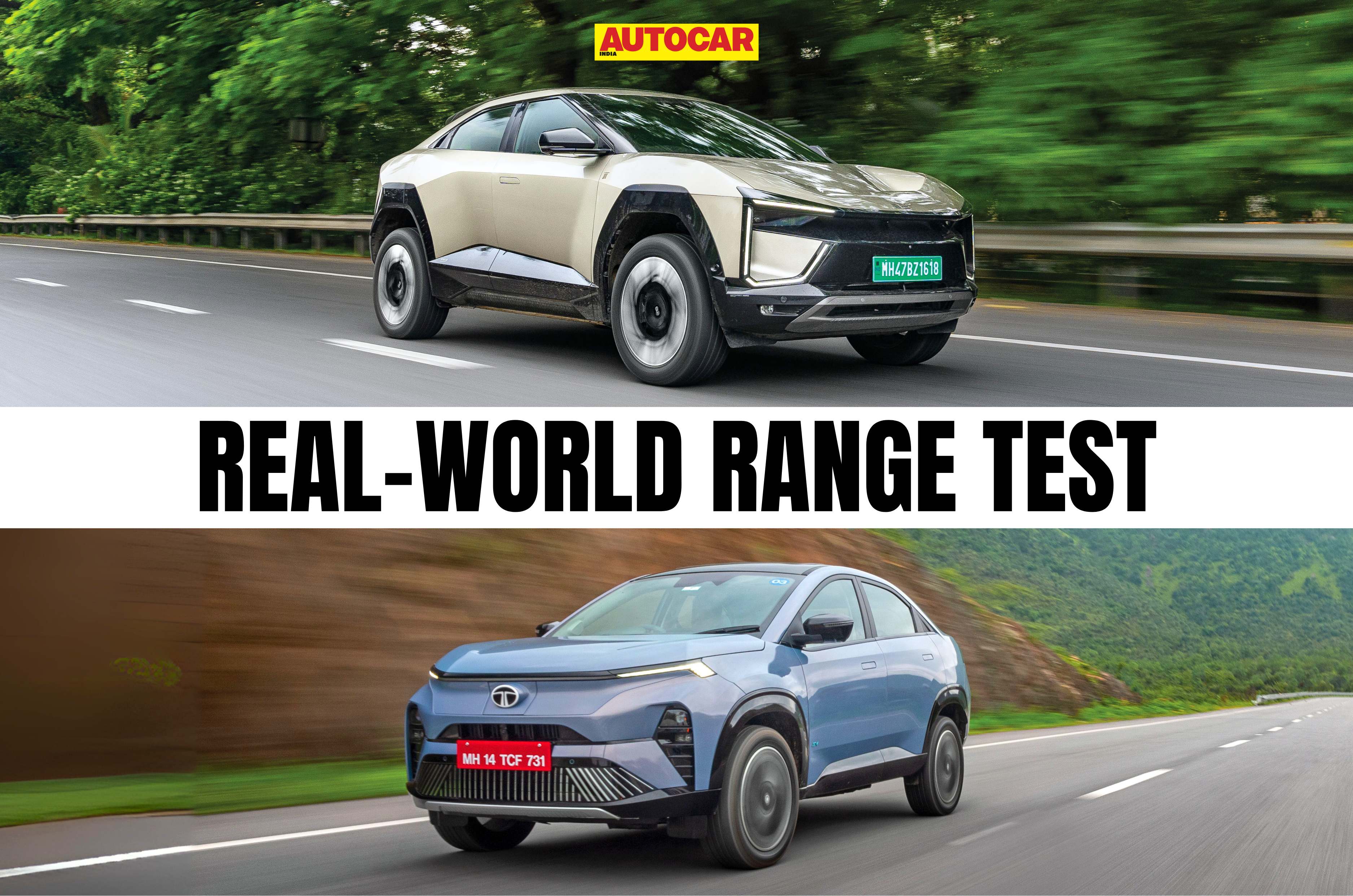 Mahindra BE 6 vs Tata Curvv EV real world range test