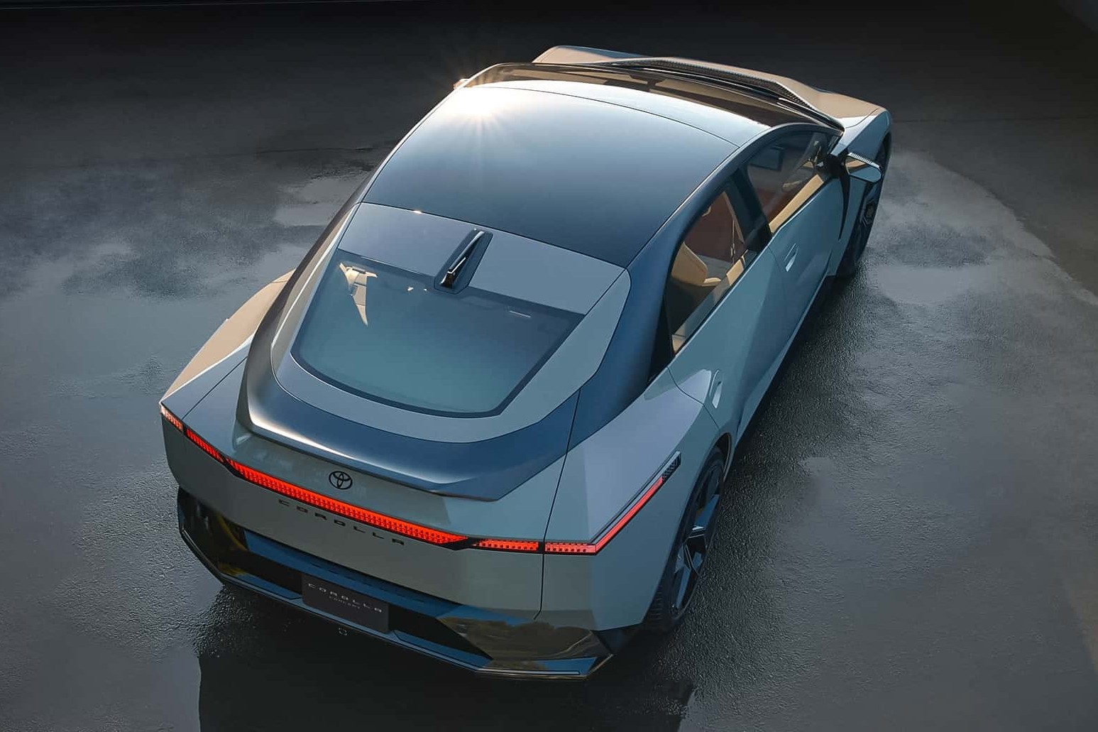 new toyota corolla concept top rear new toyota corolla concept in studio