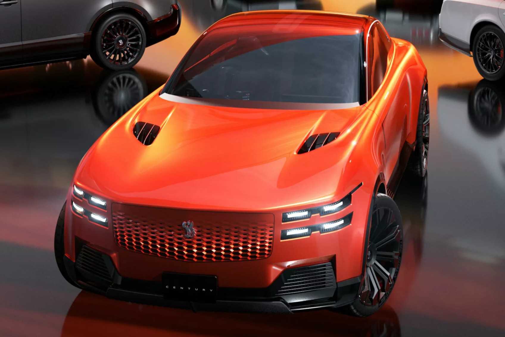 toyota century coupe top front view toyota century coupe in studio