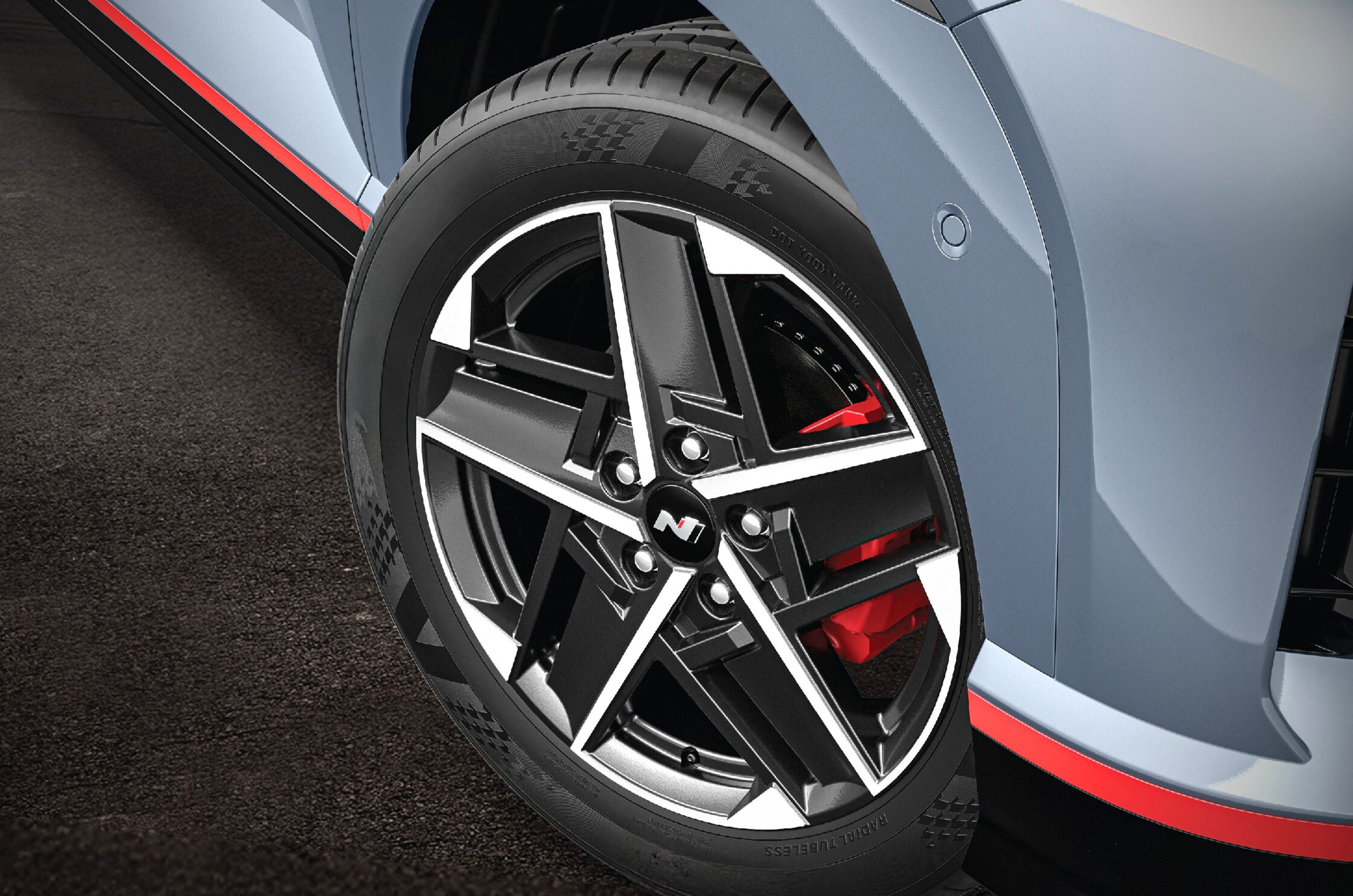 new hyundai venue n line alloy wheel new hyundai venue n line in studio