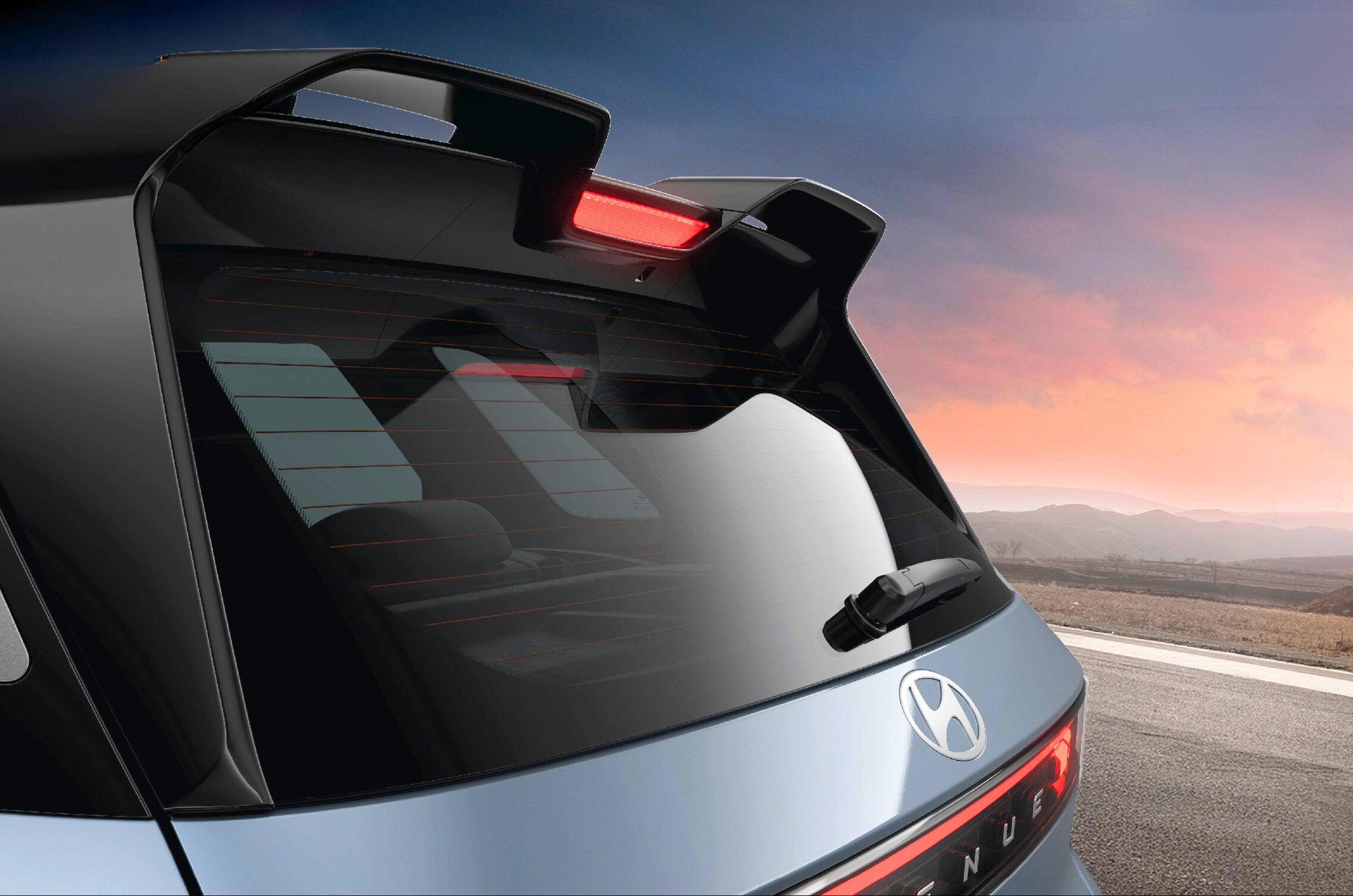 new hyundai venue n line roof spoiler new hyundai venue n line in studio