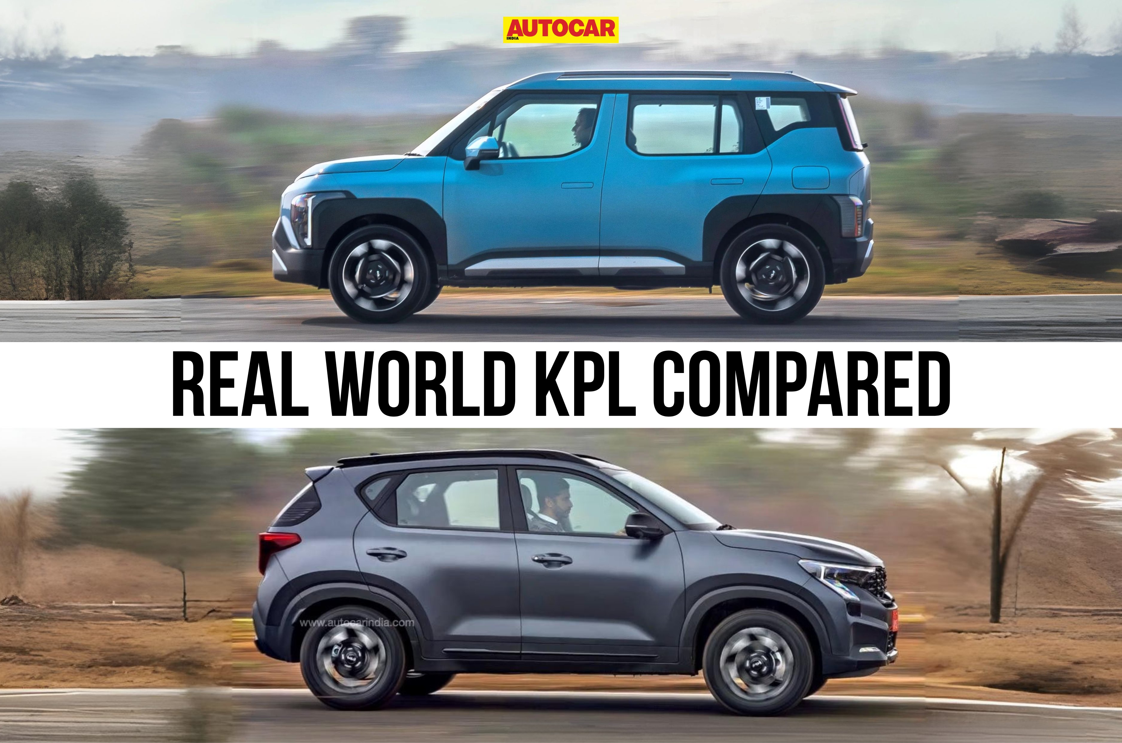 Kia Syros vs Kia Sonet turbo real world mileage compared Kia Syros vs Kia Sonet turbo real world mileage compared