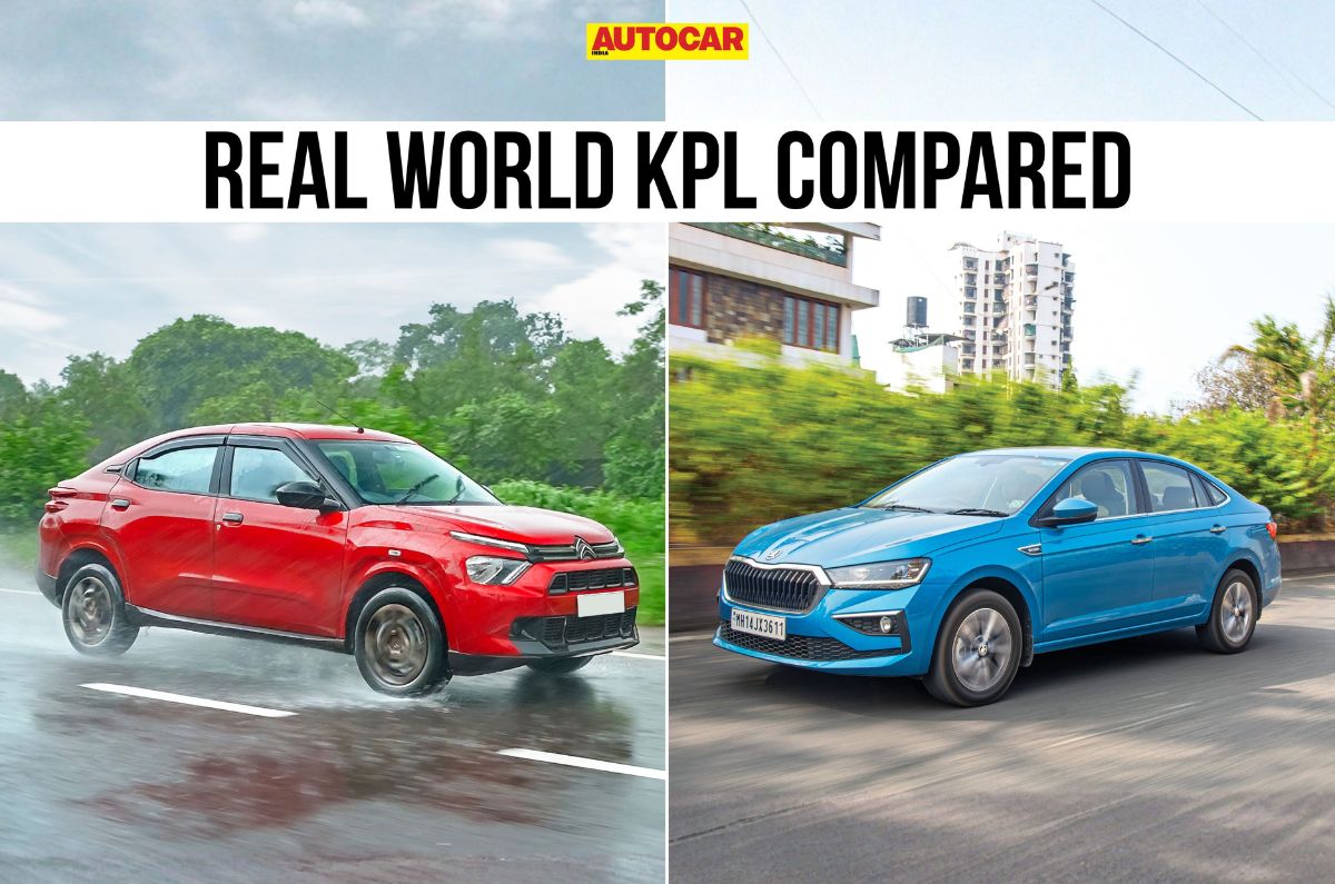Citroen Basalt X vs Skoda Slavia automatic real-world mileage comparison