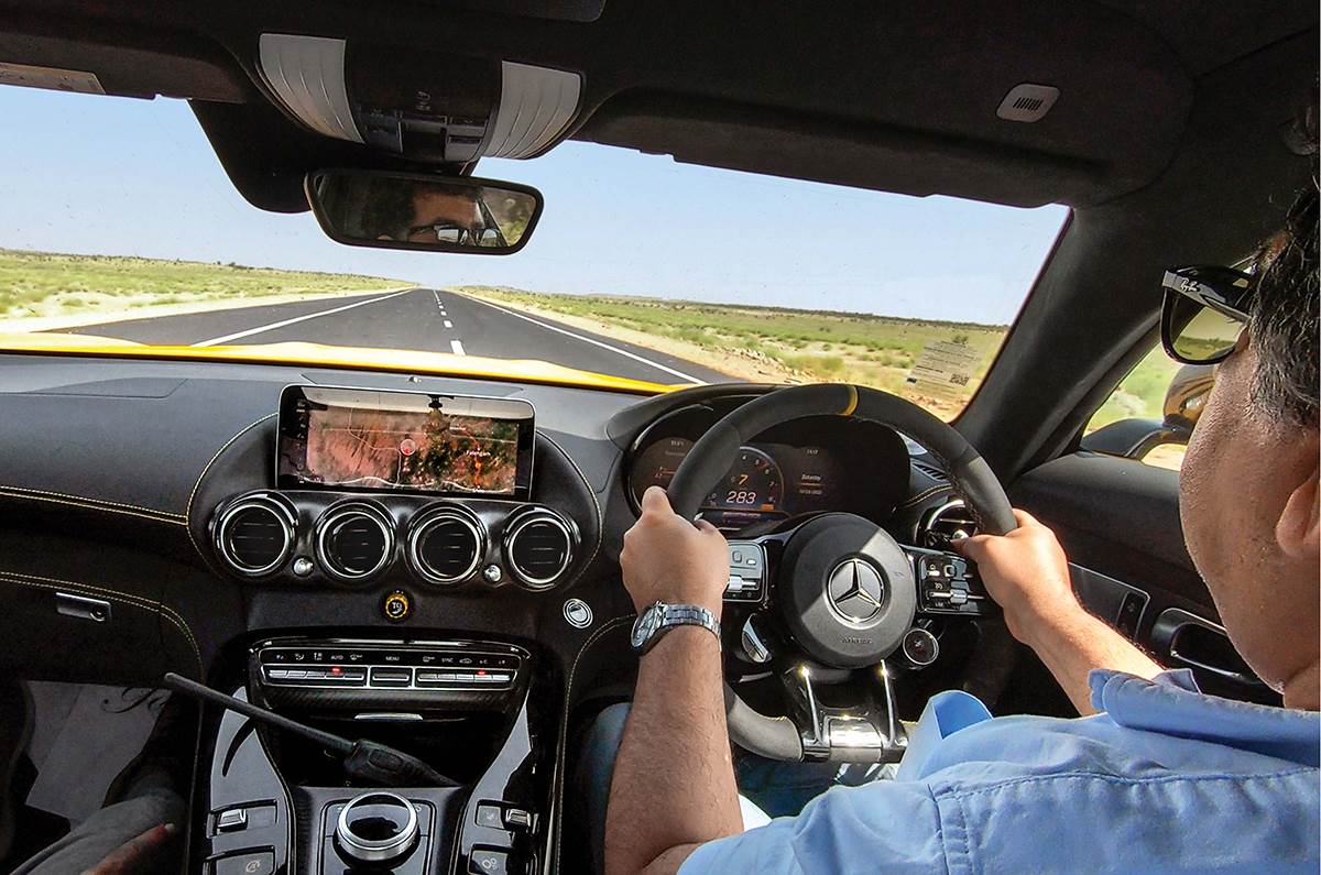 Driving an Mercedes AMG GT R on India's fastest road in Rajasthan