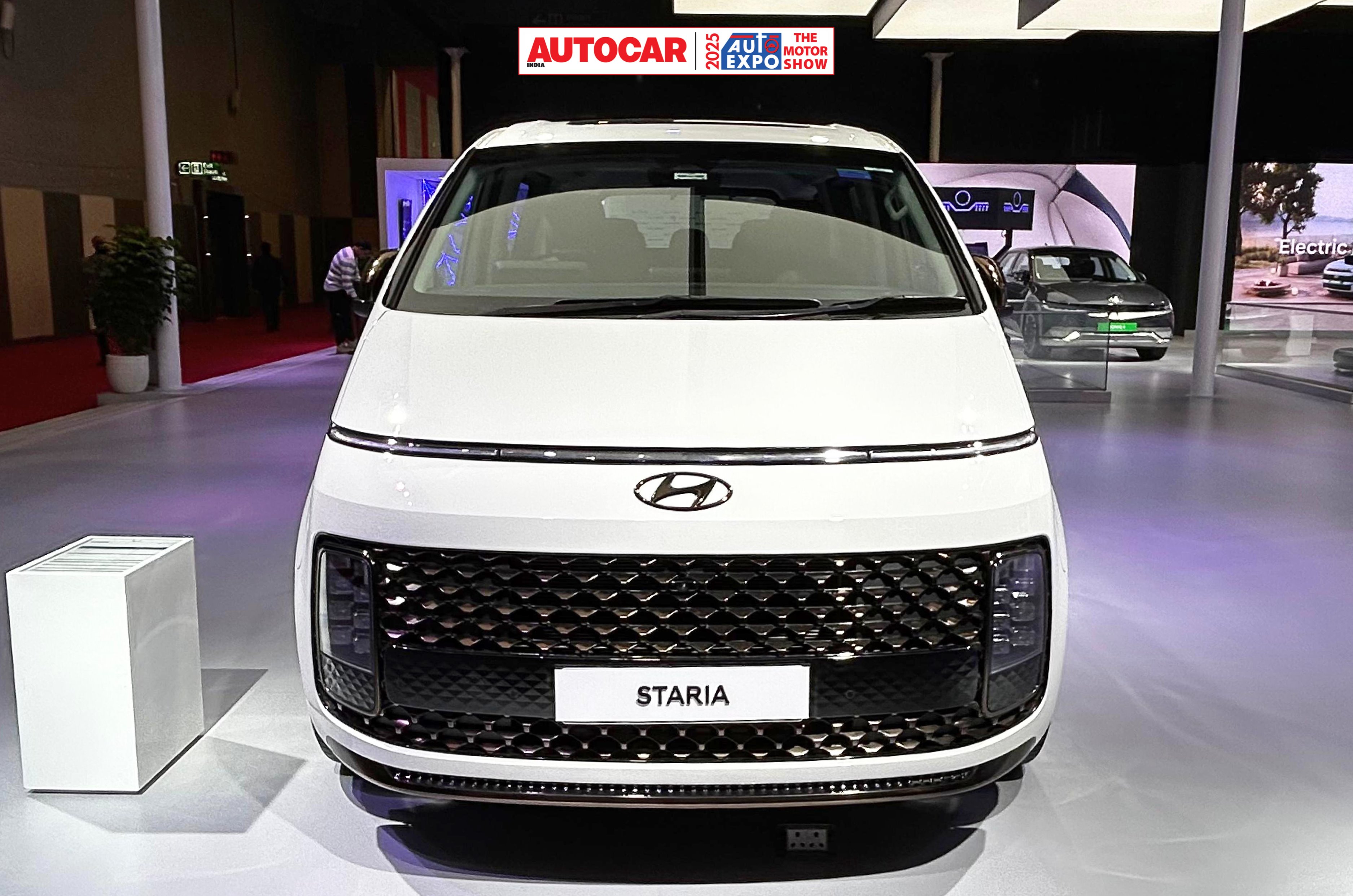 Hyundai Staria MPV has been shown in India for the first time. 