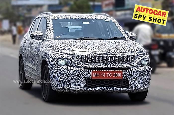 Skoda compact SUV spied