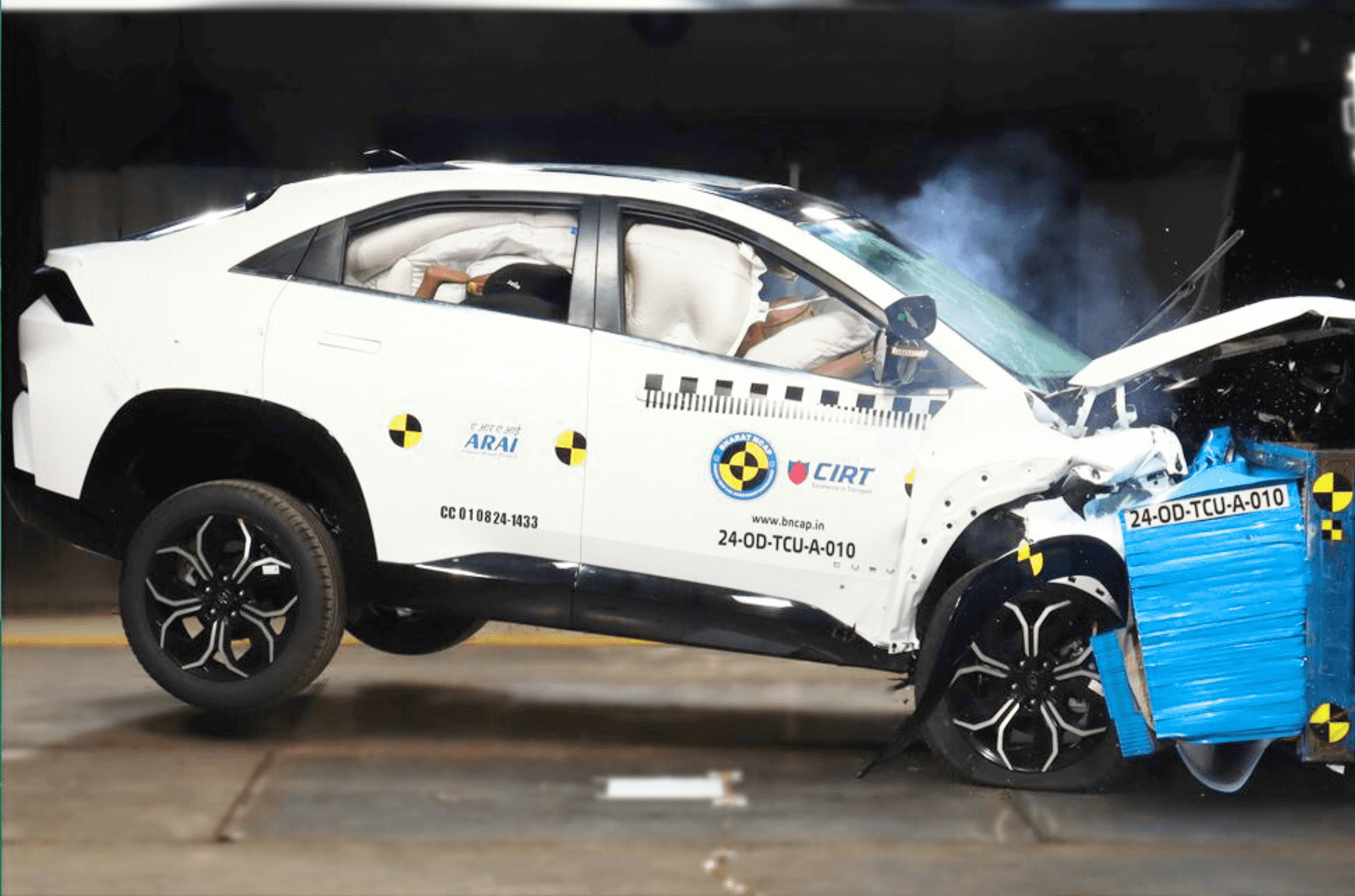 Tata Curvv front crash test Bharat NCAP