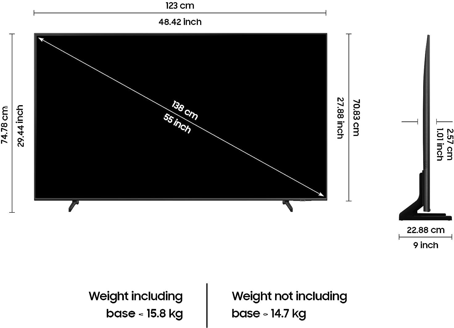 SAMSUNG (55 inch) Ultra HD (4K) (QA55Q60CAKLXL) SAMSUNG (55 inch) Ultra HD (4K) (QA55Q60CAKLXL)