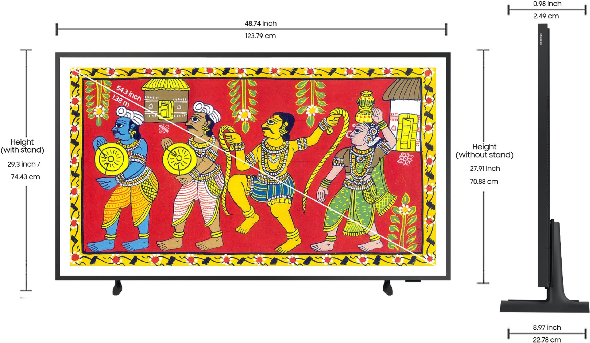 SAMSUNG The Frame (55 inch) Ultra HD (4K) (QA55LS03BAKLXL) SAMSUNG The Frame (55 inch) Ultra HD (4K) (QA55LS03BAKLXL)