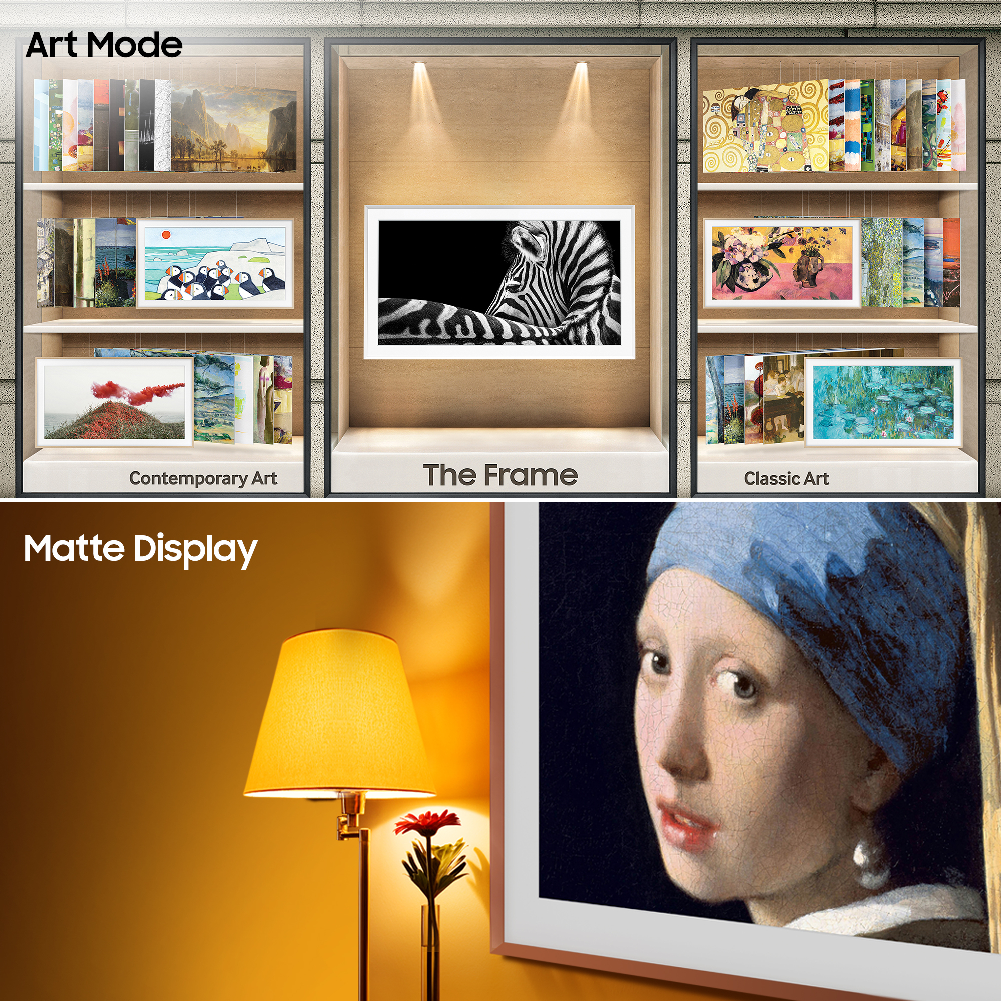 SAMSUNG The Frame (55 inch) Ultra HD (4K) (QA55LS03BAKLXL) SAMSUNG The Frame (55 inch) Ultra HD (4K) (QA55LS03BAKLXL)