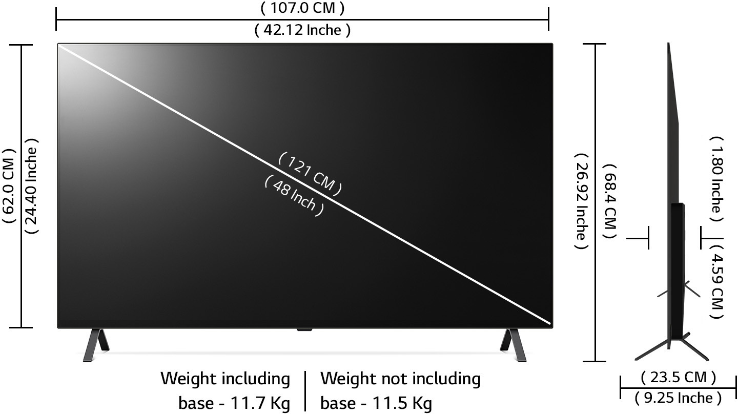 LG  OLED A3 (48 inch) Ultra HD (4K)OLED (OLED48A3PSA)