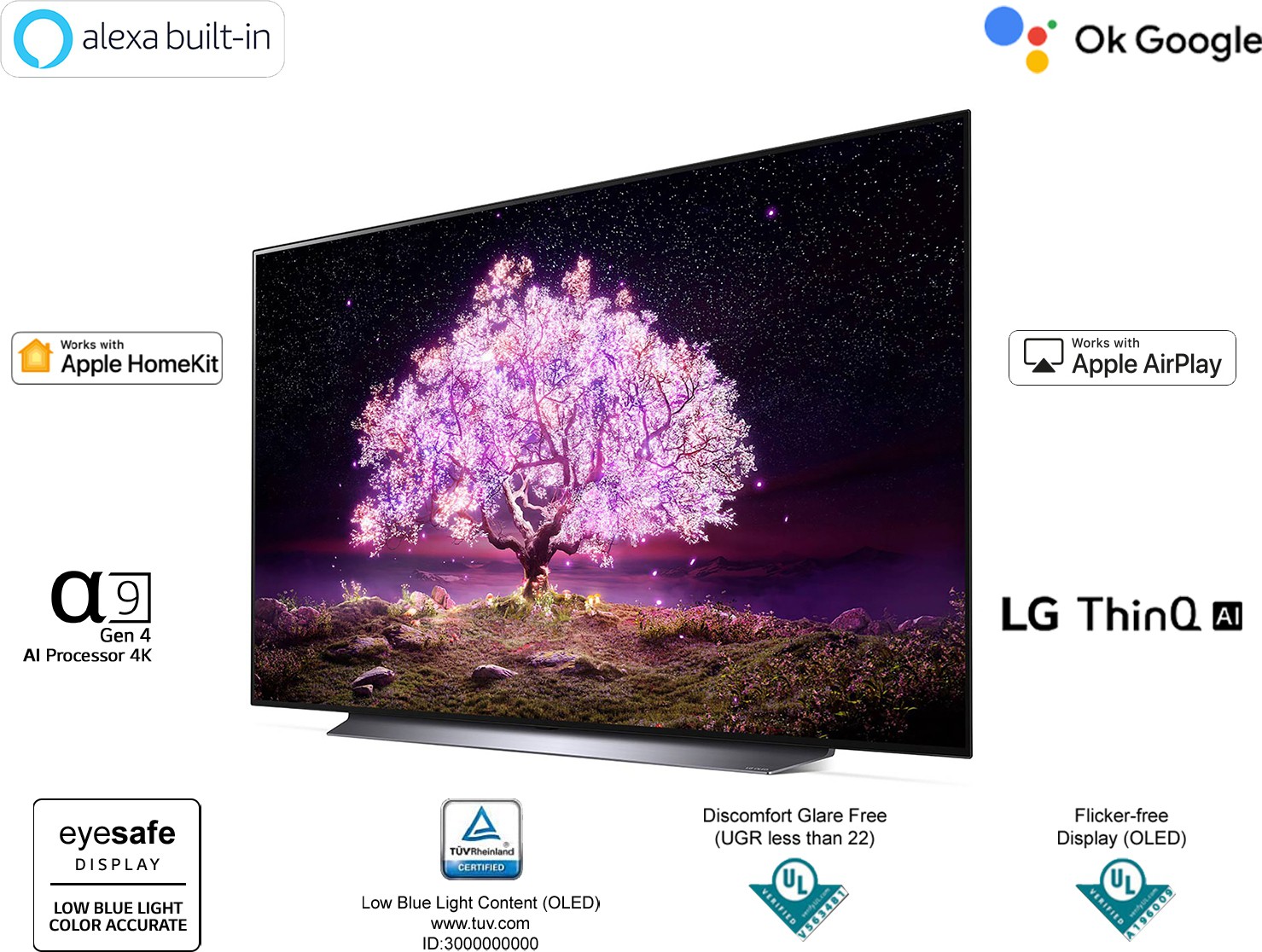 LG   (48 inch) Ultra HD (4K) (OLED48C1PTZ)