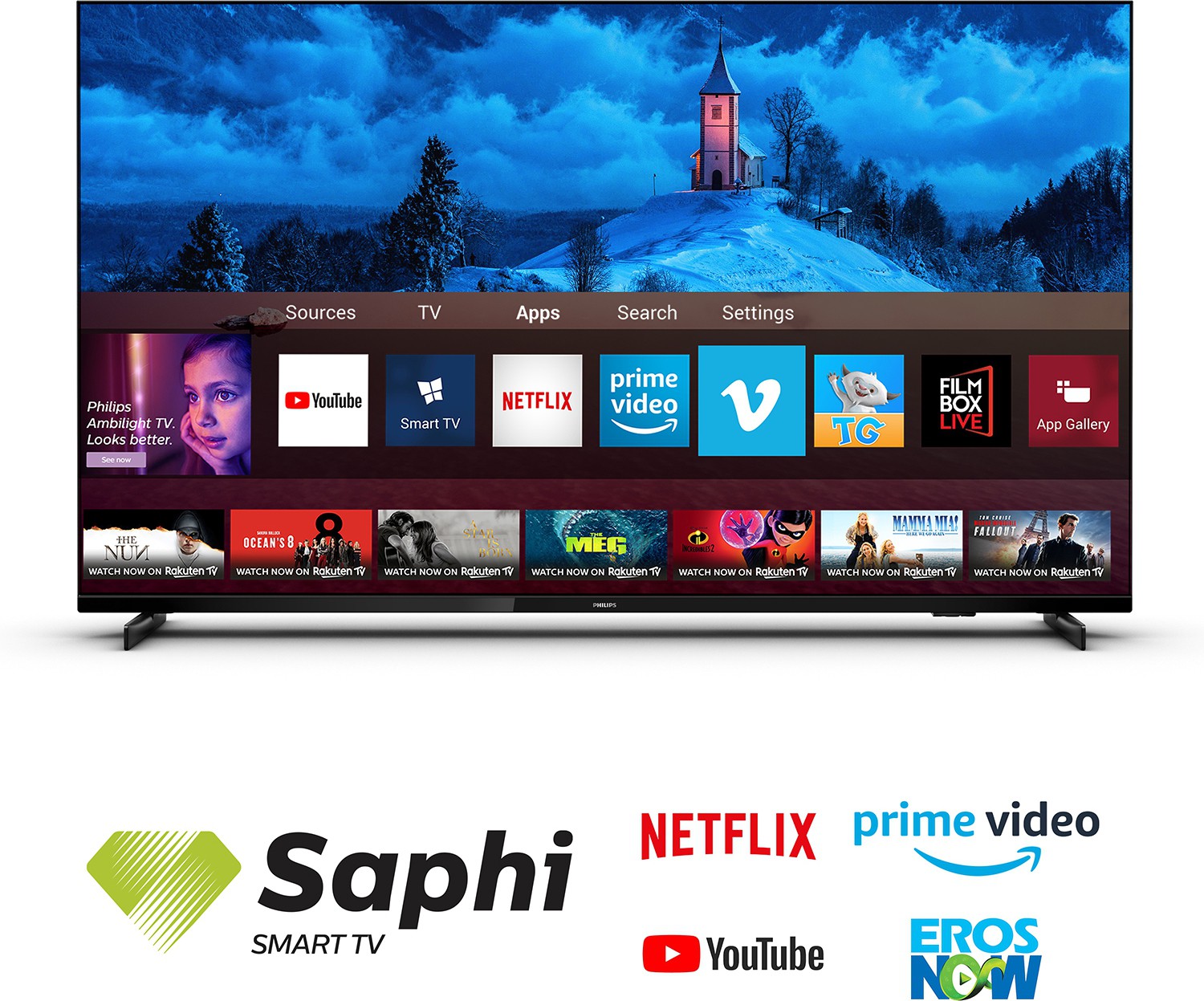 PHILIPS  7600 Series (58 inch) Ultra HD (4K)LED (58PUT7605/94)