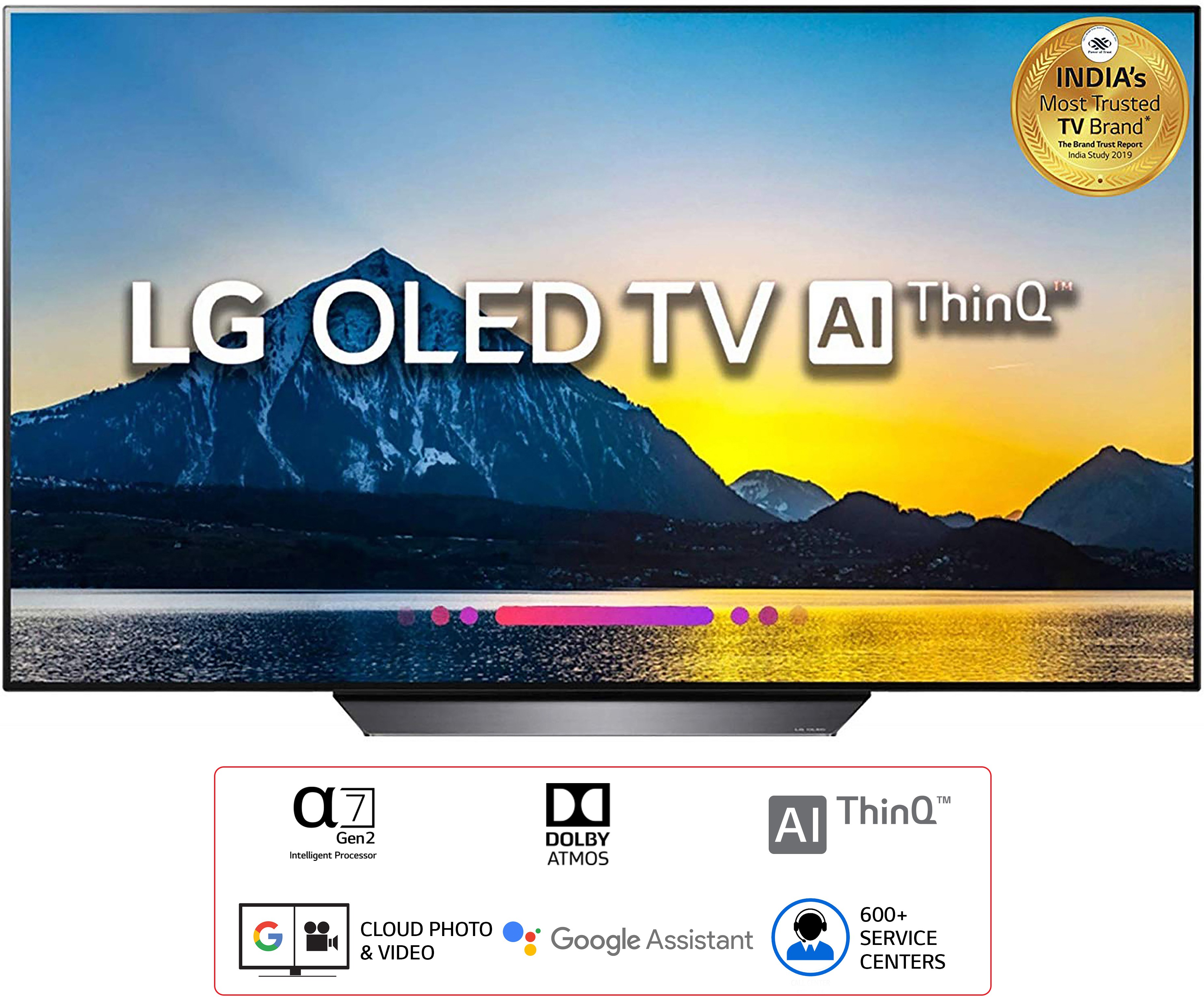 LG   (55 inch) Ultra HD (4K)AMOLED (OLED55B8PTA)