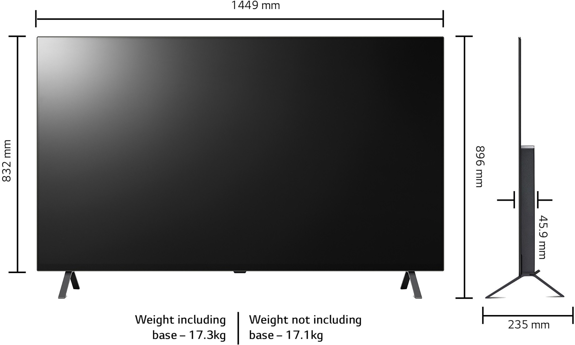 LG   (65 inch) Ultra HD (4K)4K OLED (OLED65A2PSA)