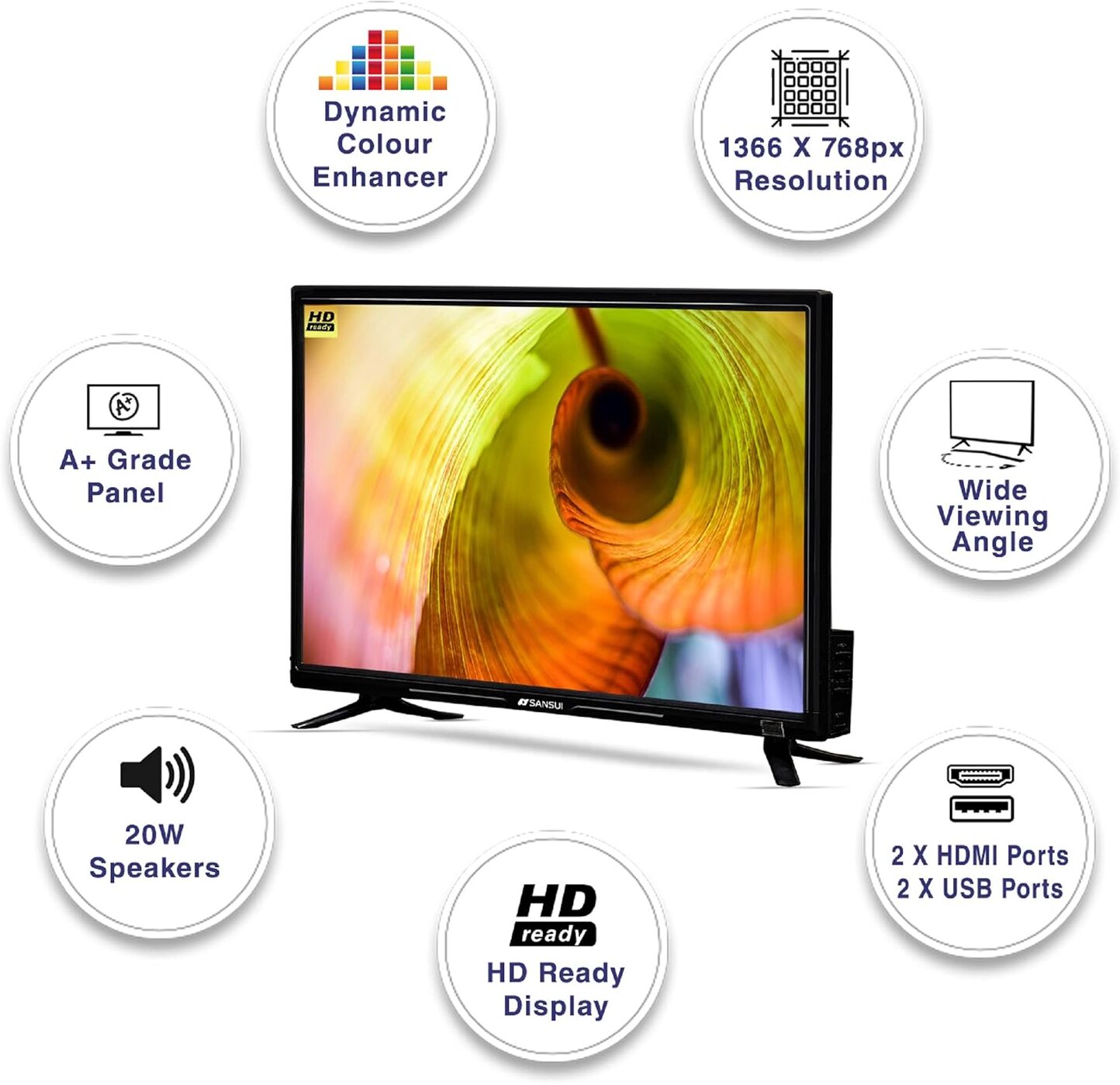 Sansui (24 inch) HD ReadyA+ Grade (JSY24NSHD) Sansui (24 inch) HD ReadyA+ Grade (JSY24NSHD)