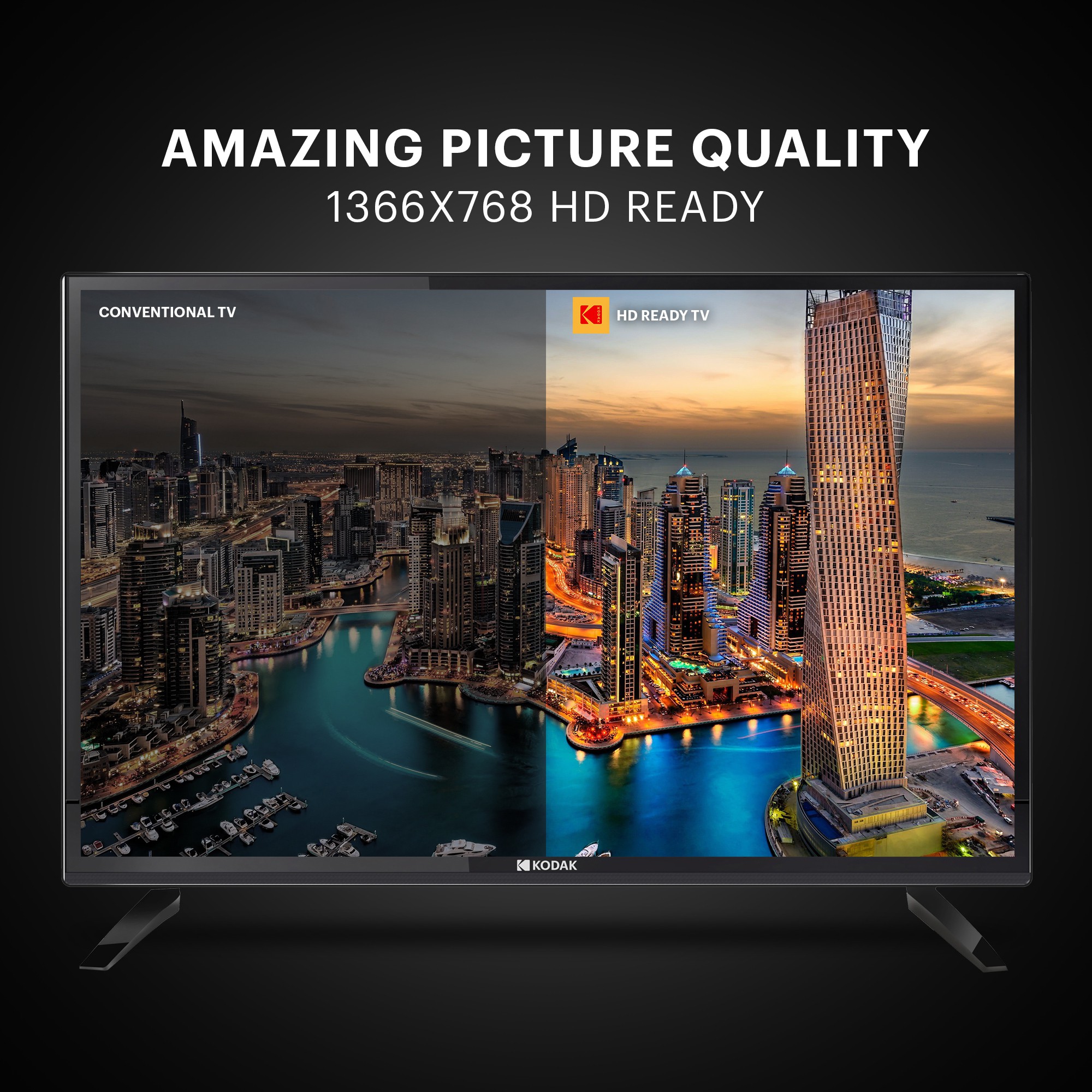 KODAK (24 inch) HD ReadyA+ Grade (24HDX100S) KODAK (24 inch) HD ReadyA+ Grade (24HDX100S)