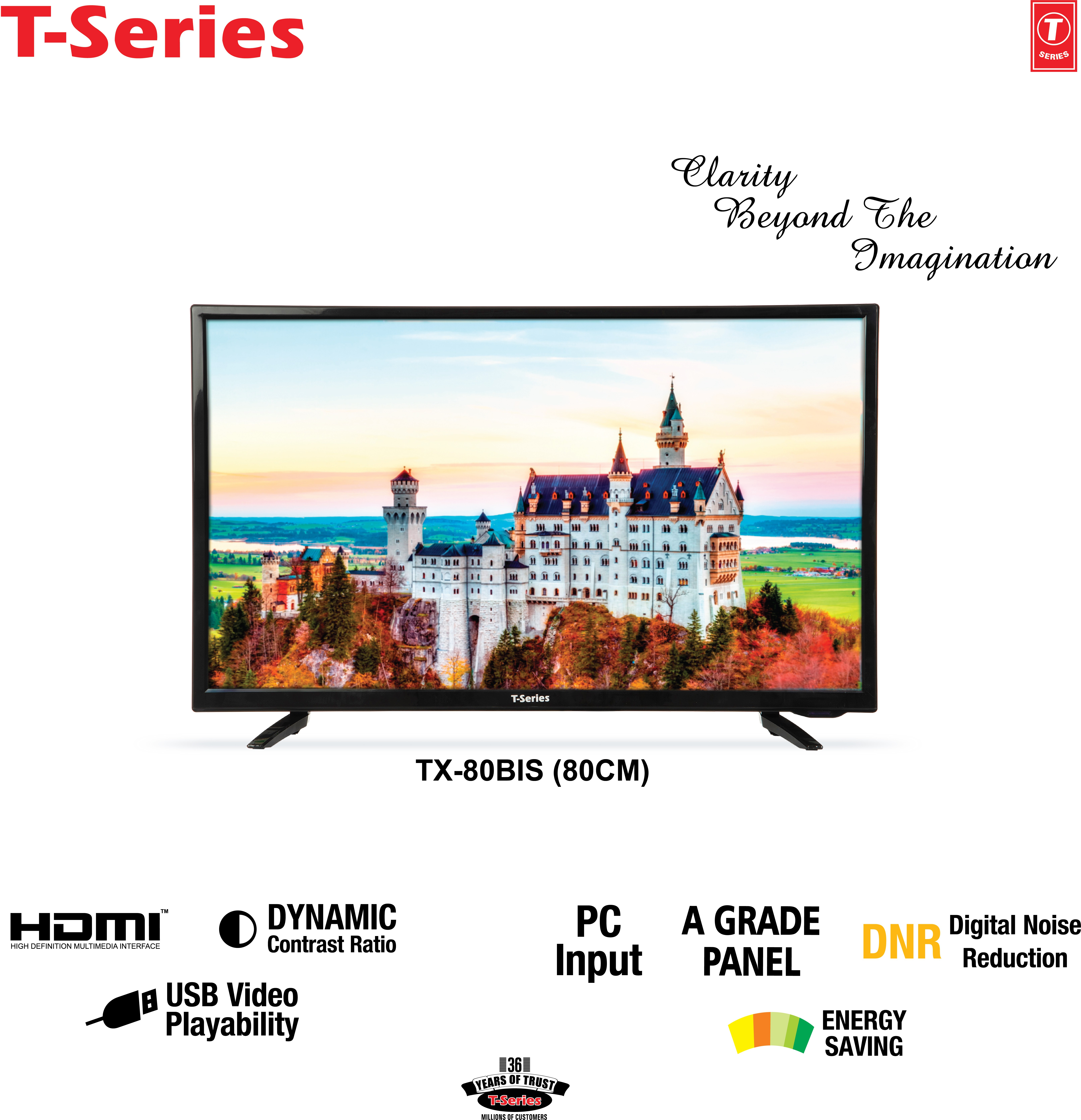 T-Series  ECO (32 inch) HD ReadyIPS (TX80BIS)