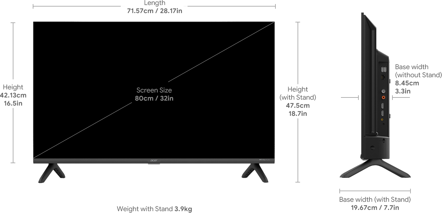 Acer Advanced I Series (32 inch) HD ReadyLED (AR32GR2841HDFL) Acer Advanced I Series (32 inch) HD ReadyLED (AR32GR2841HDFL)