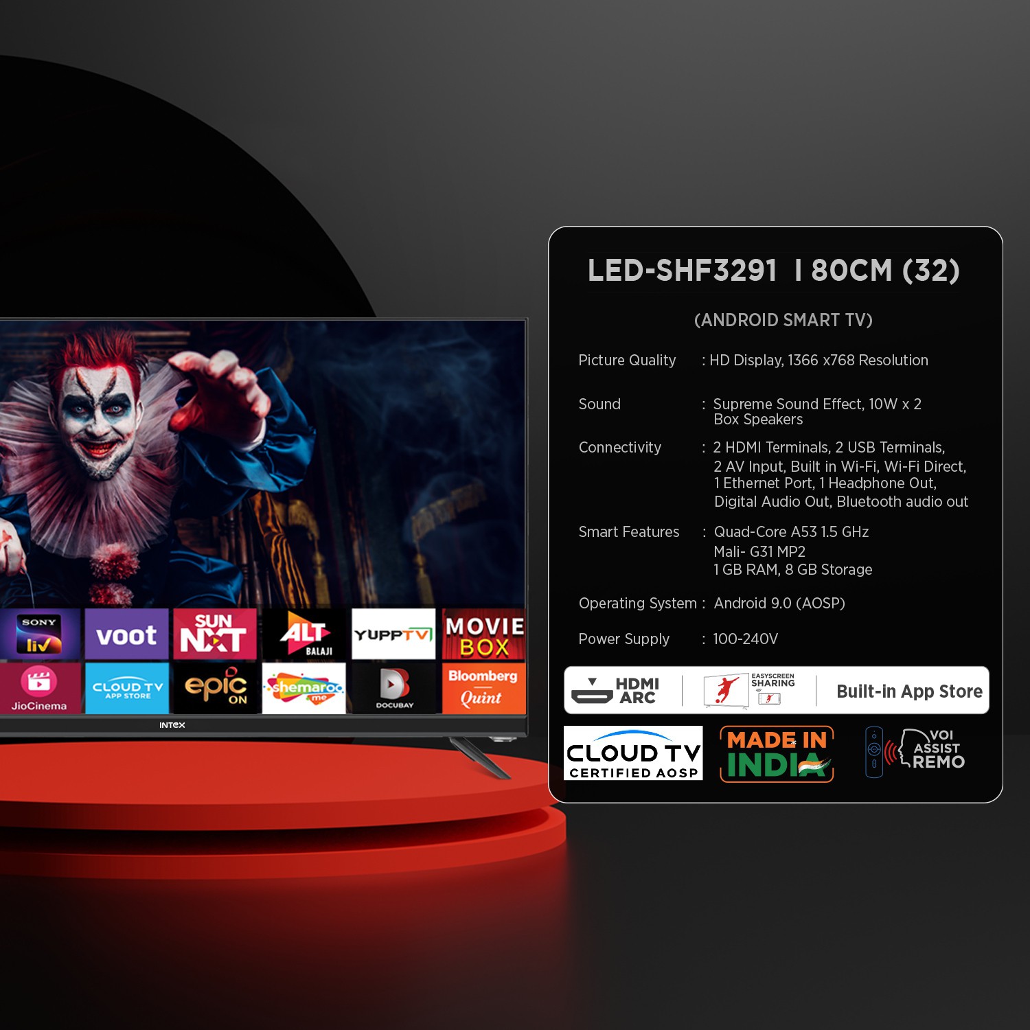 Intex   (32 inch) HD Ready (LED-SHF3291)