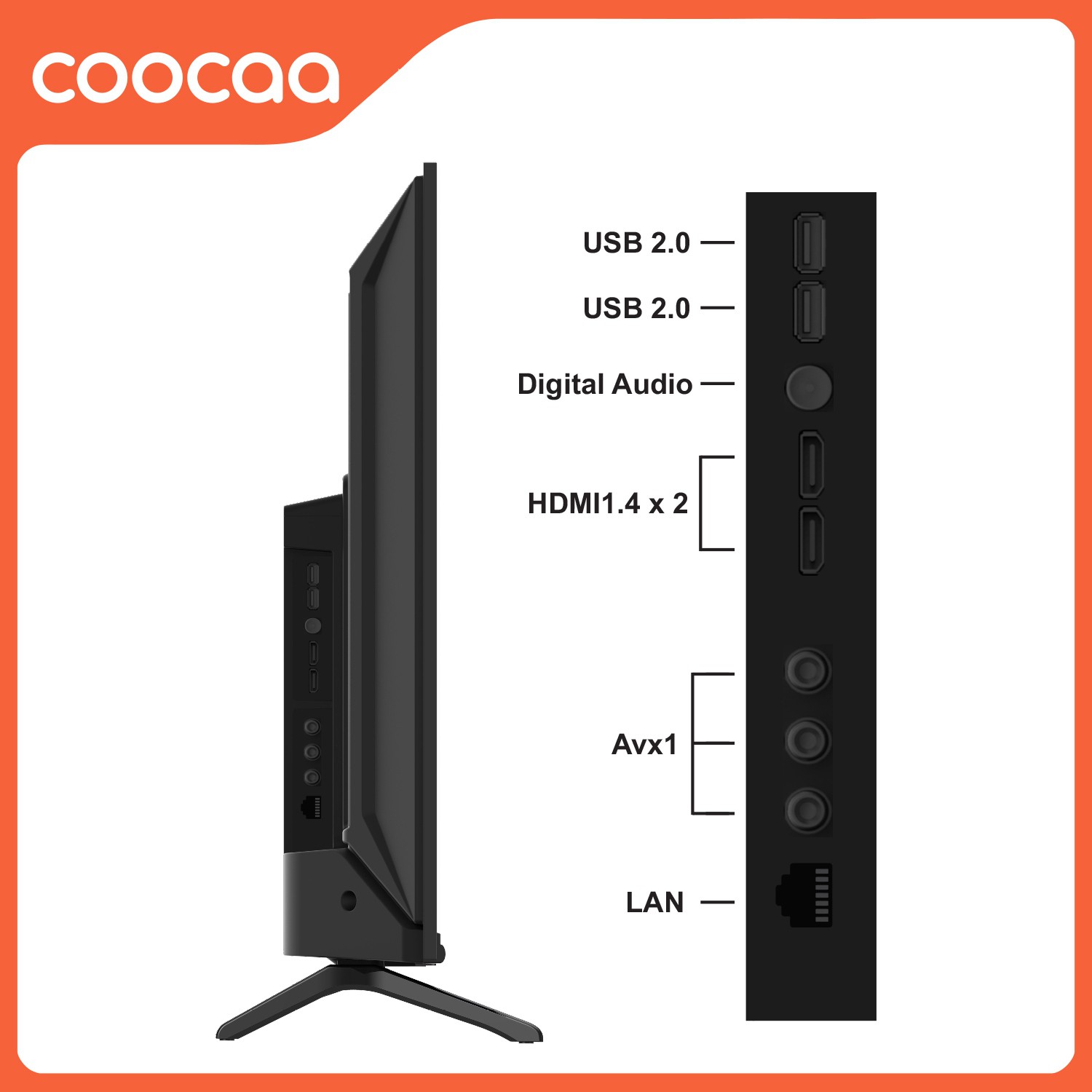 Coocaa  Frameless (43 inch) Full HDIPS Panel (43Z72)