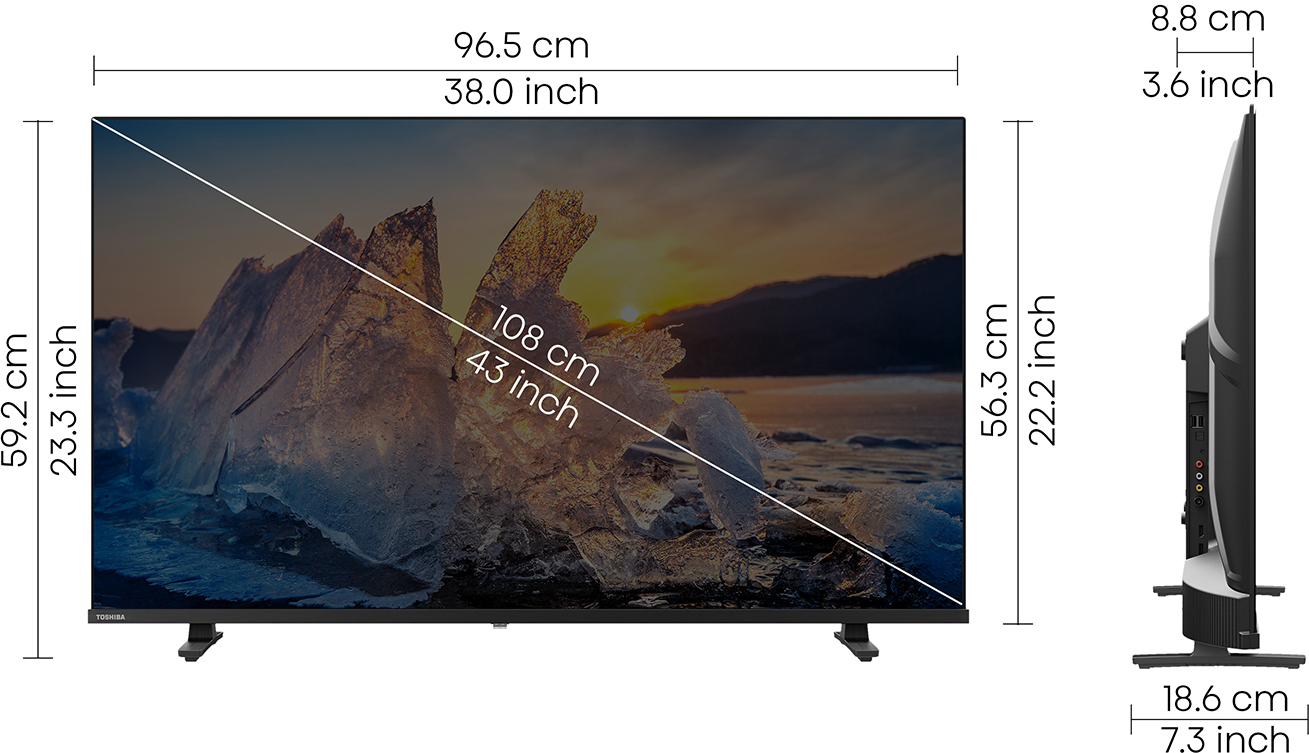 TOSHIBA   (43 inch) Full HDIPS (43V35MP)