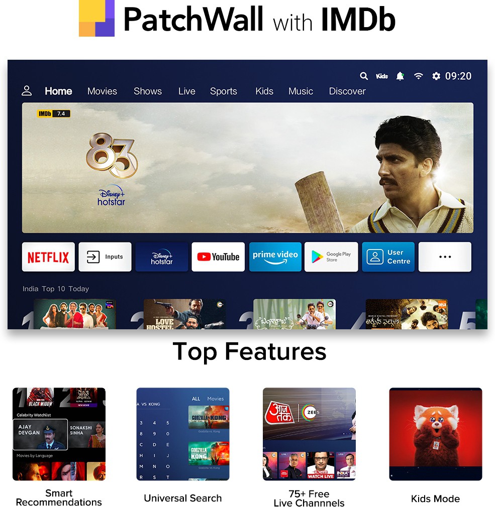 Xiaomi 5A (43 inch) Full HD (L43M7-EAIN) Xiaomi 5A (43 inch) Full HD (L43M7-EAIN)