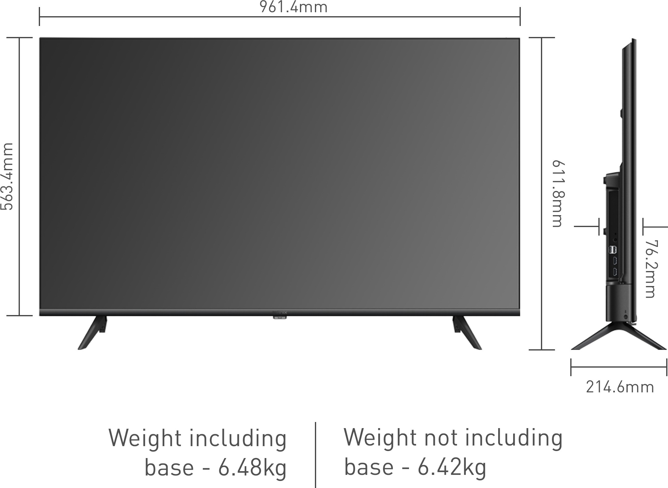Infinix  X3 (43 inch) Full HDVA Panel (43X3)