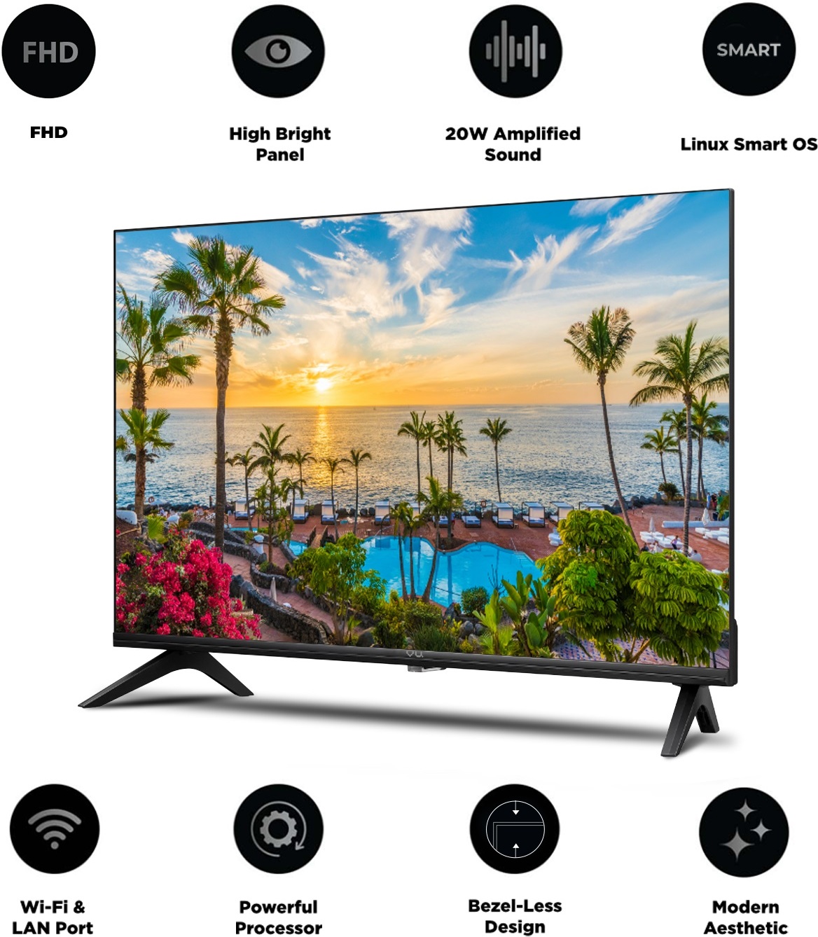 Vu Premium (43 inch) Full HDA+ Grade High Bright Panel (43_GA-3 Yrs) Vu Premium (43 inch) Full HDA+ Grade High Bright Panel (43_GA-3 Yrs)