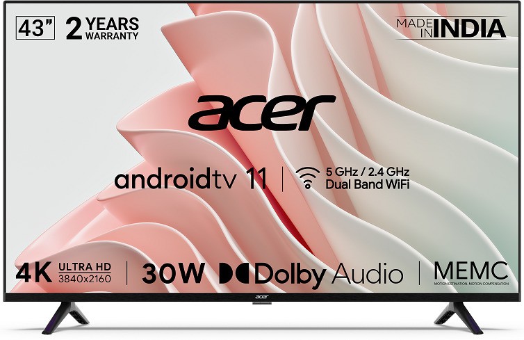 Acer I Series (43 inch) Ultra HD (4K) A+ Grade ( AR43AR2851UDFL )