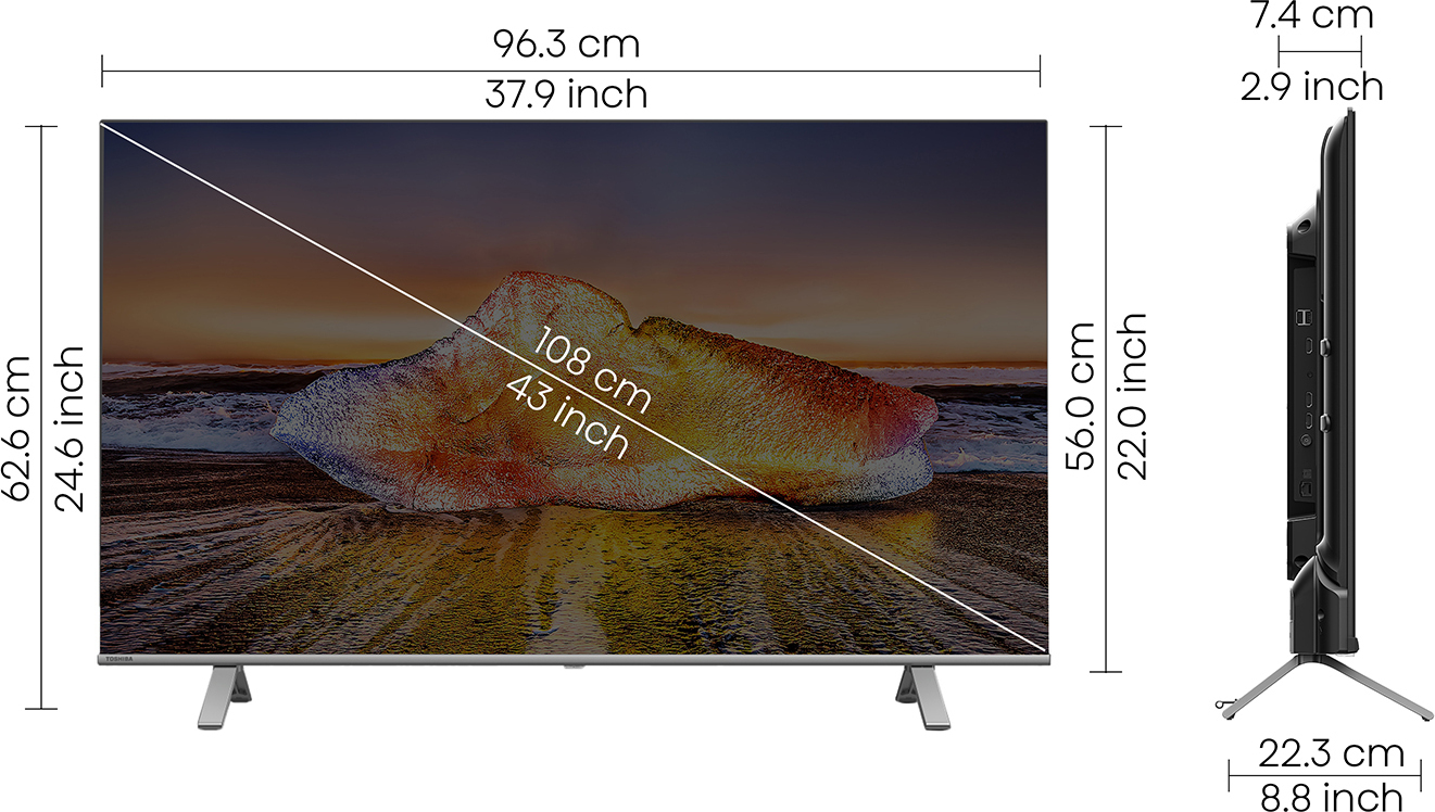 TOSHIBA  C350MP (43 inch) Ultra HD (4K) (43C350MP)