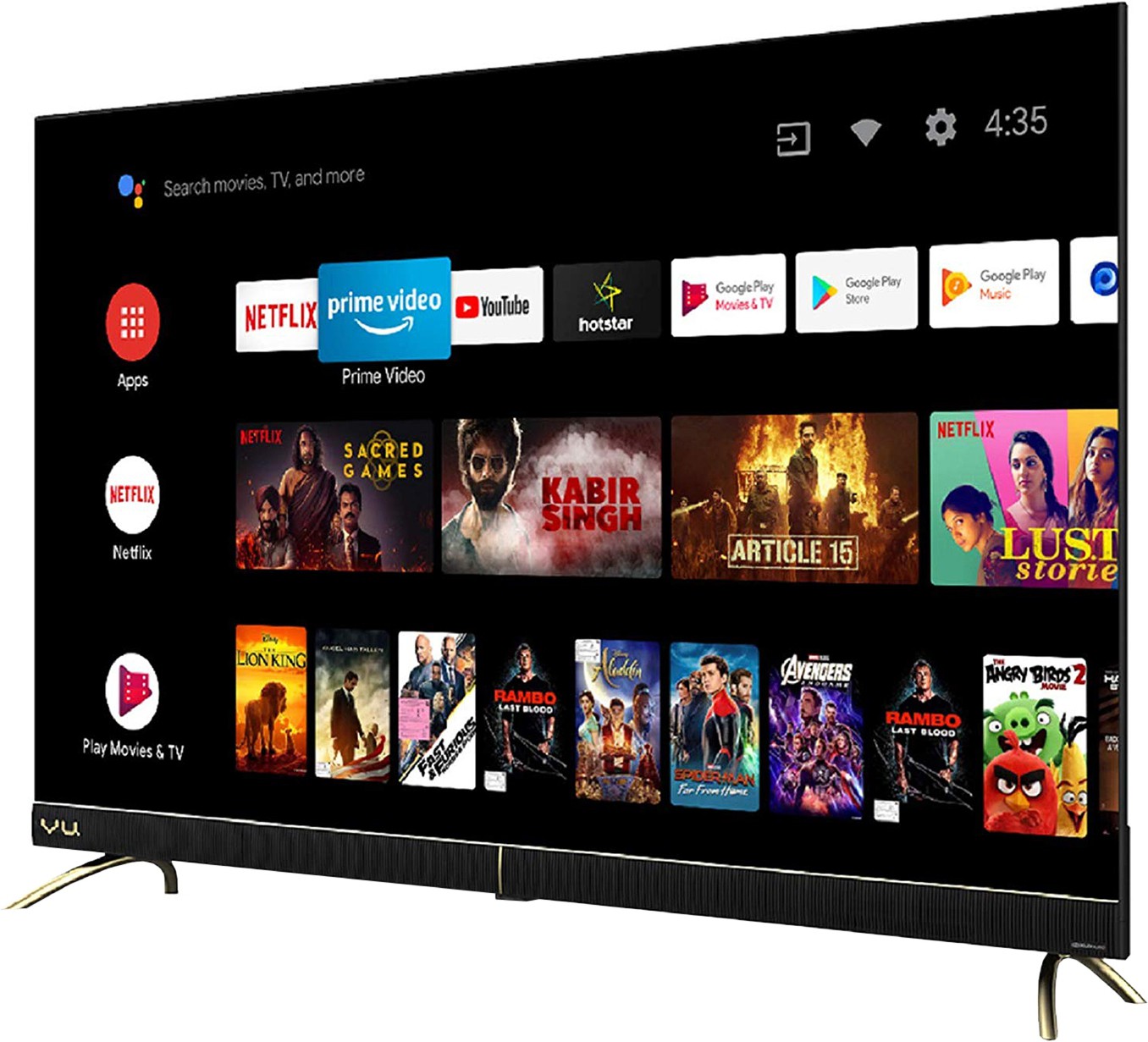 Vu cinema TV (43 inch) Ultra HD (4K) (43CA) Vu cinema TV (43 inch) Ultra HD (4K) (43CA)