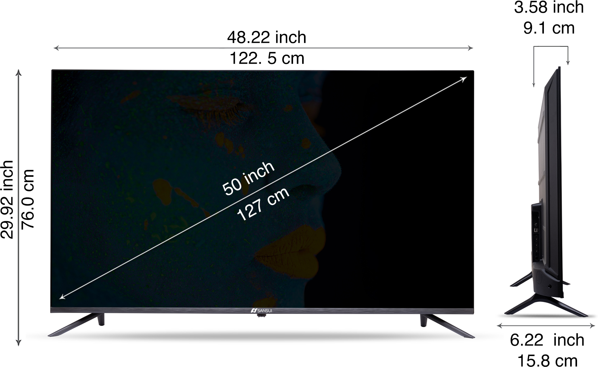 Sansui   (50 inch) Ultra HD (4K) (JSW50ASUHD)