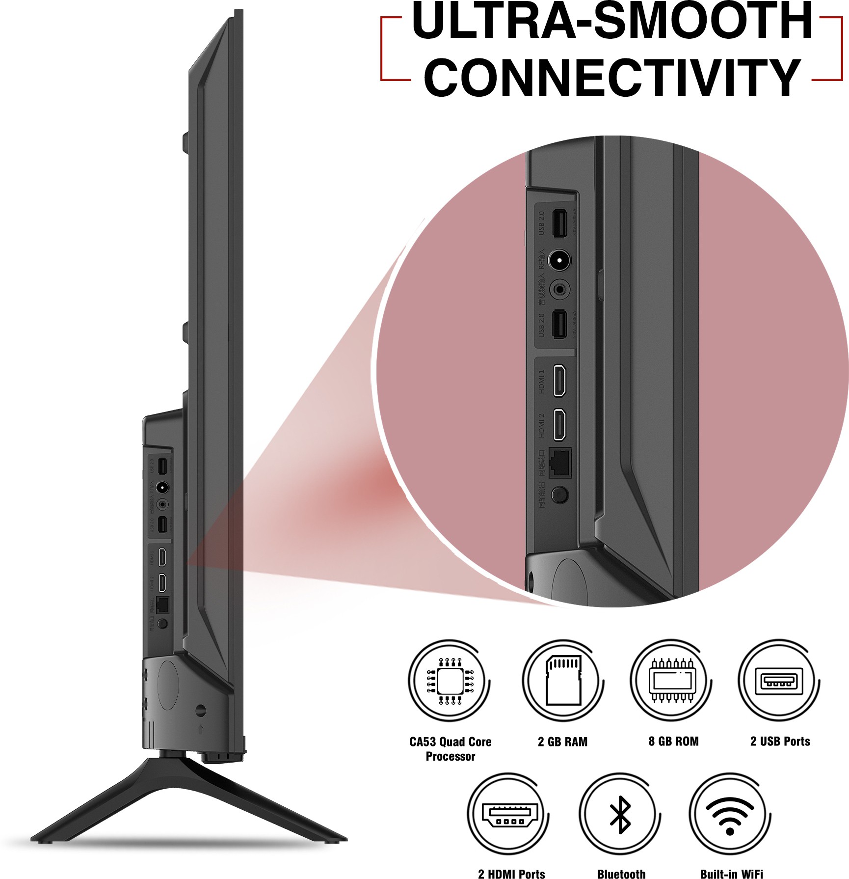 Sansui   (43 inch) Ultra HD (4K) (JSW43ASUHD)