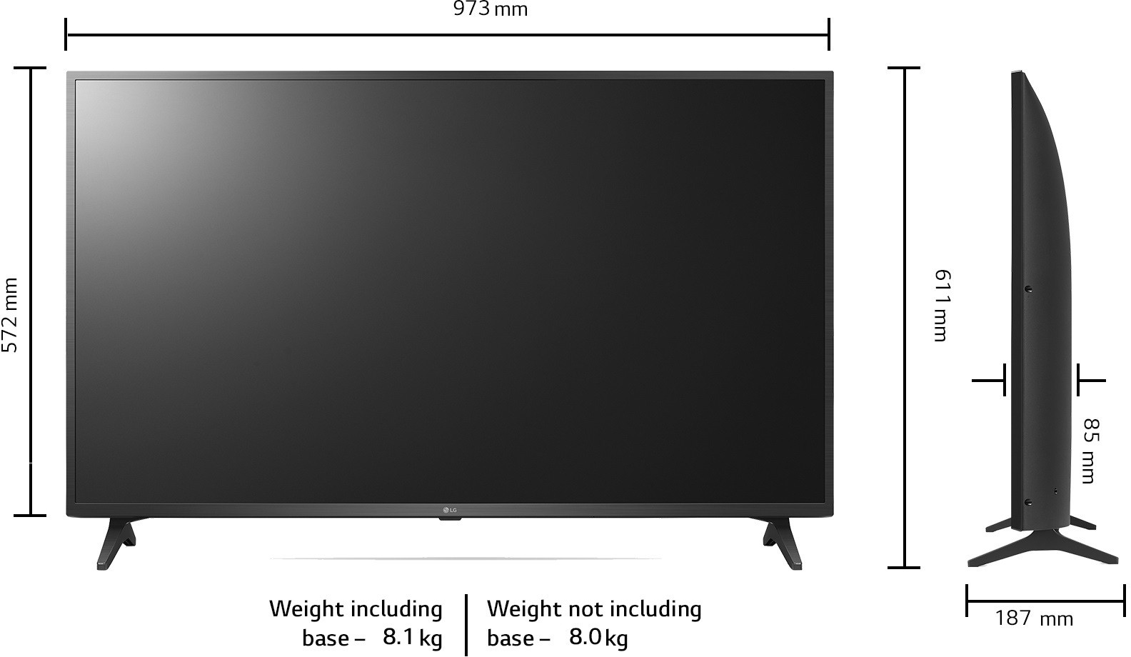 LG  UQ7500 (43 inch) Ultra HD (4K)4K UHD (43UQ7500PSF)