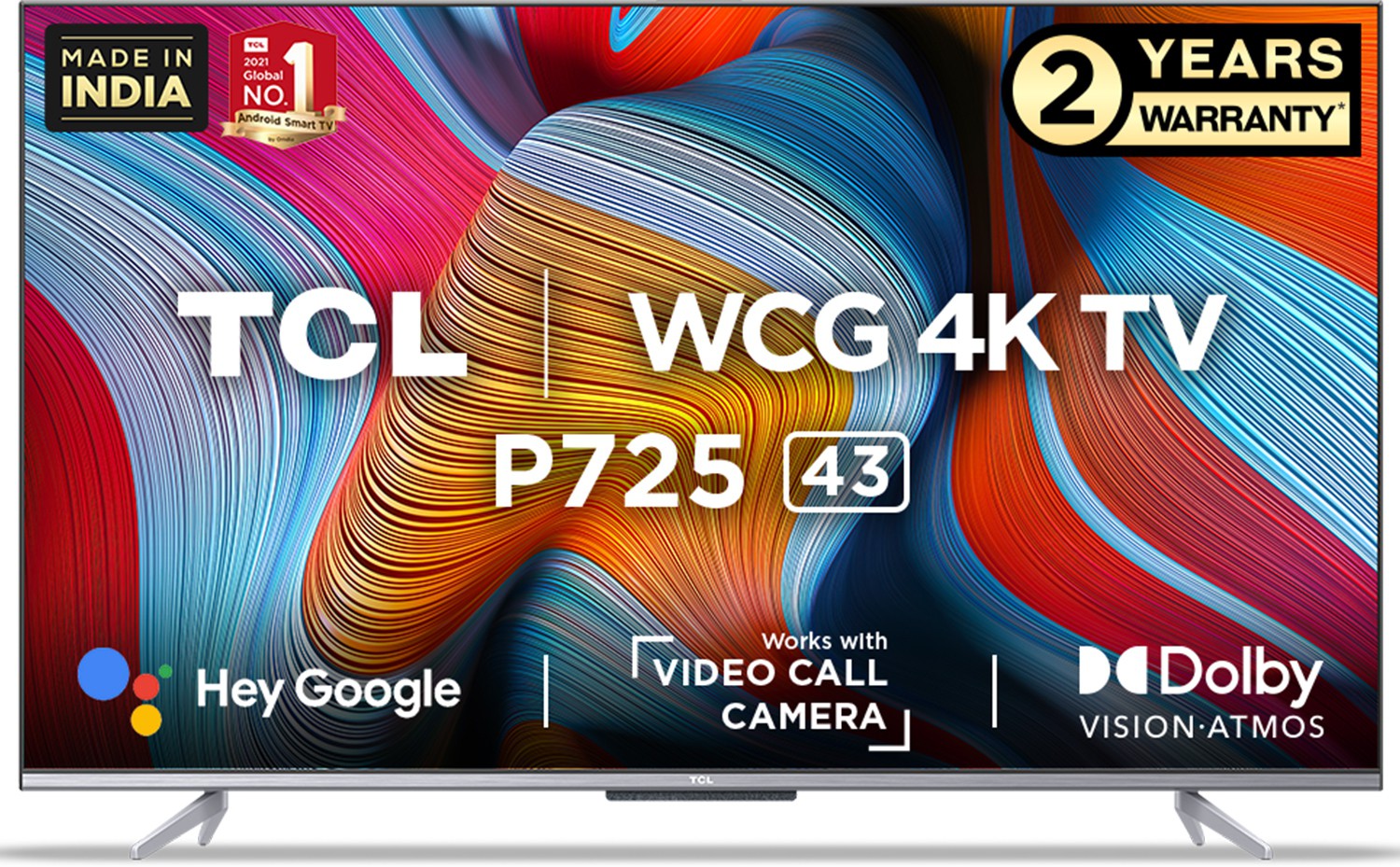 TCL P725 (43 inch) Ultra HD (4K) A+ Grade UHD 10-bit DLED ( 43P725 )