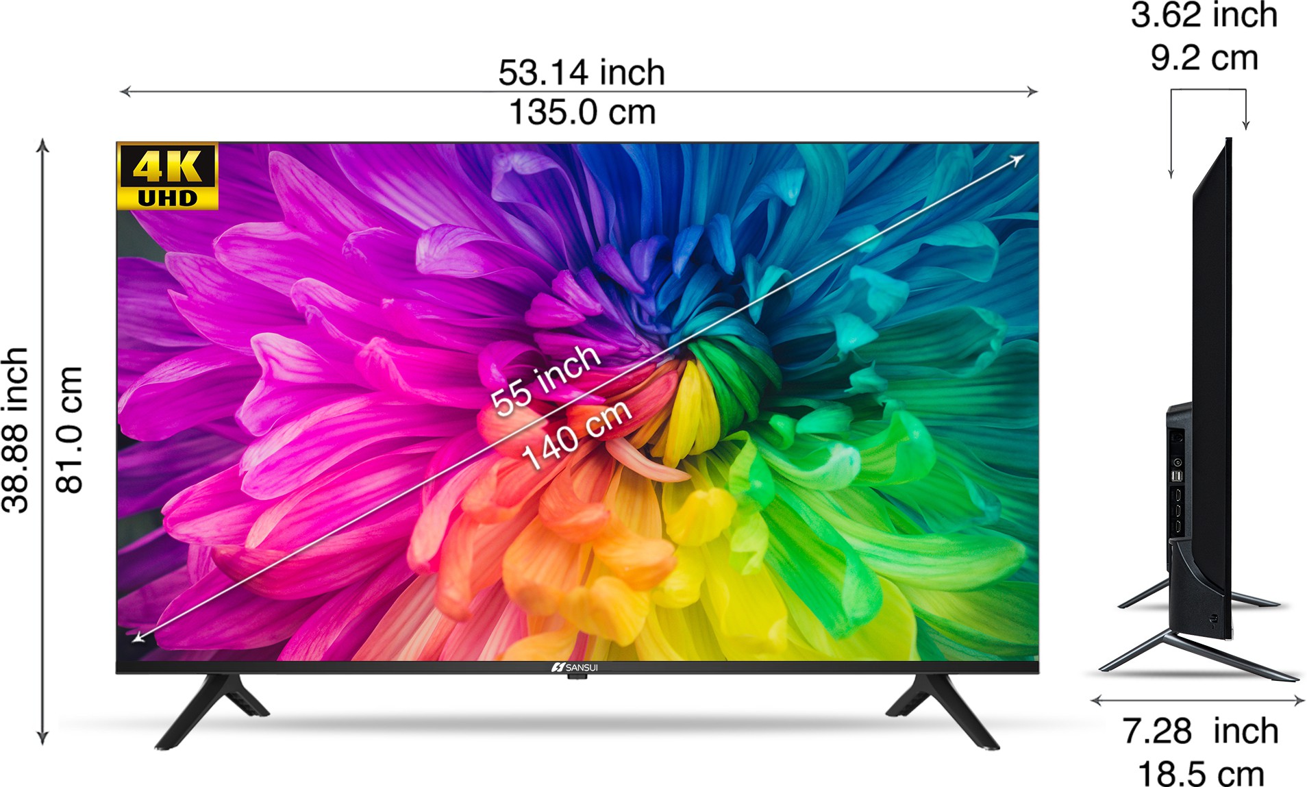 Sansui (55 inch) Ultra HD (4K) (JSW55ASUHD) Sansui (55 inch) Ultra HD (4K) (JSW55ASUHD)