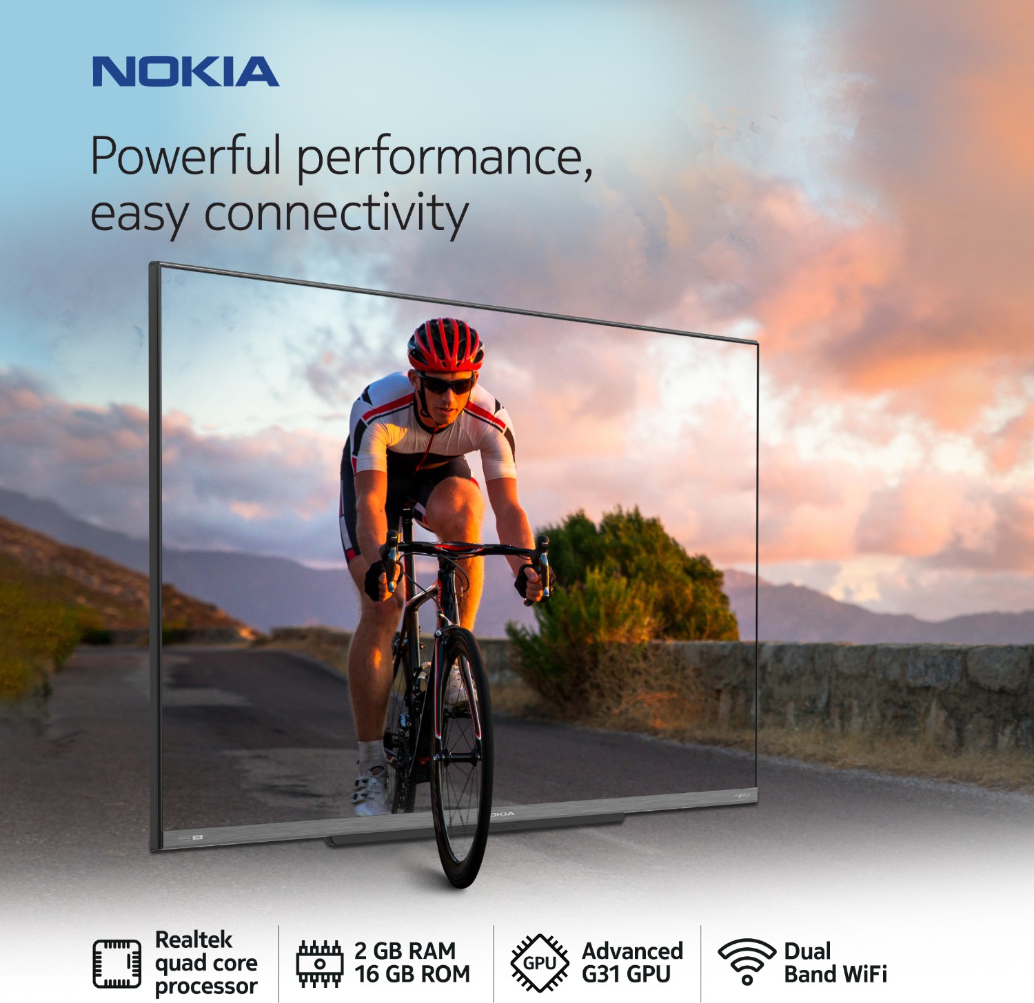 Nokia   (55 inch) Ultra HD (4K)VA Panel (55UHDAQNDT5Q)