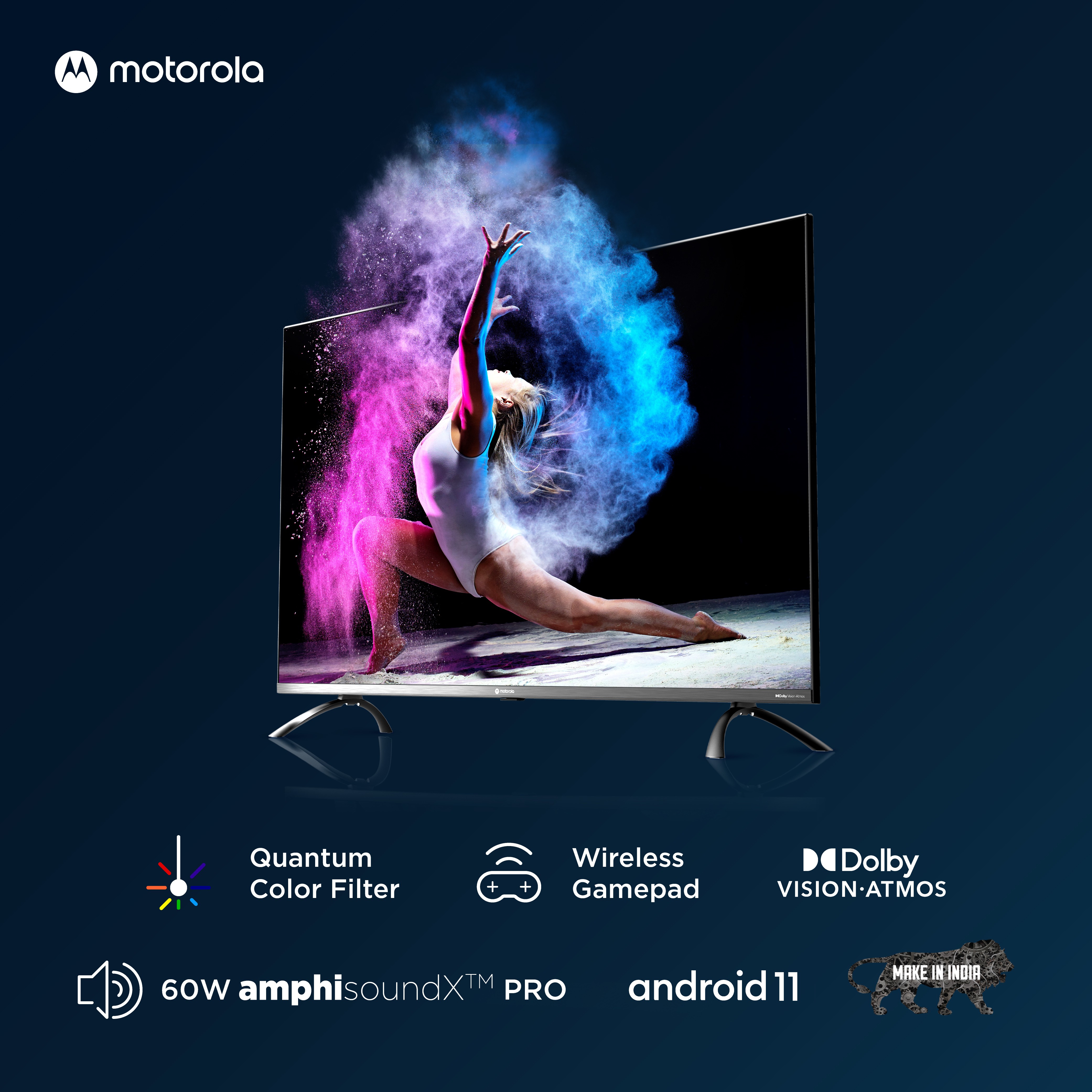 MOTOROLA  Revou-Q (50 inch) Ultra HD (4K)VA Panel (50UHDAQMDT5Q)