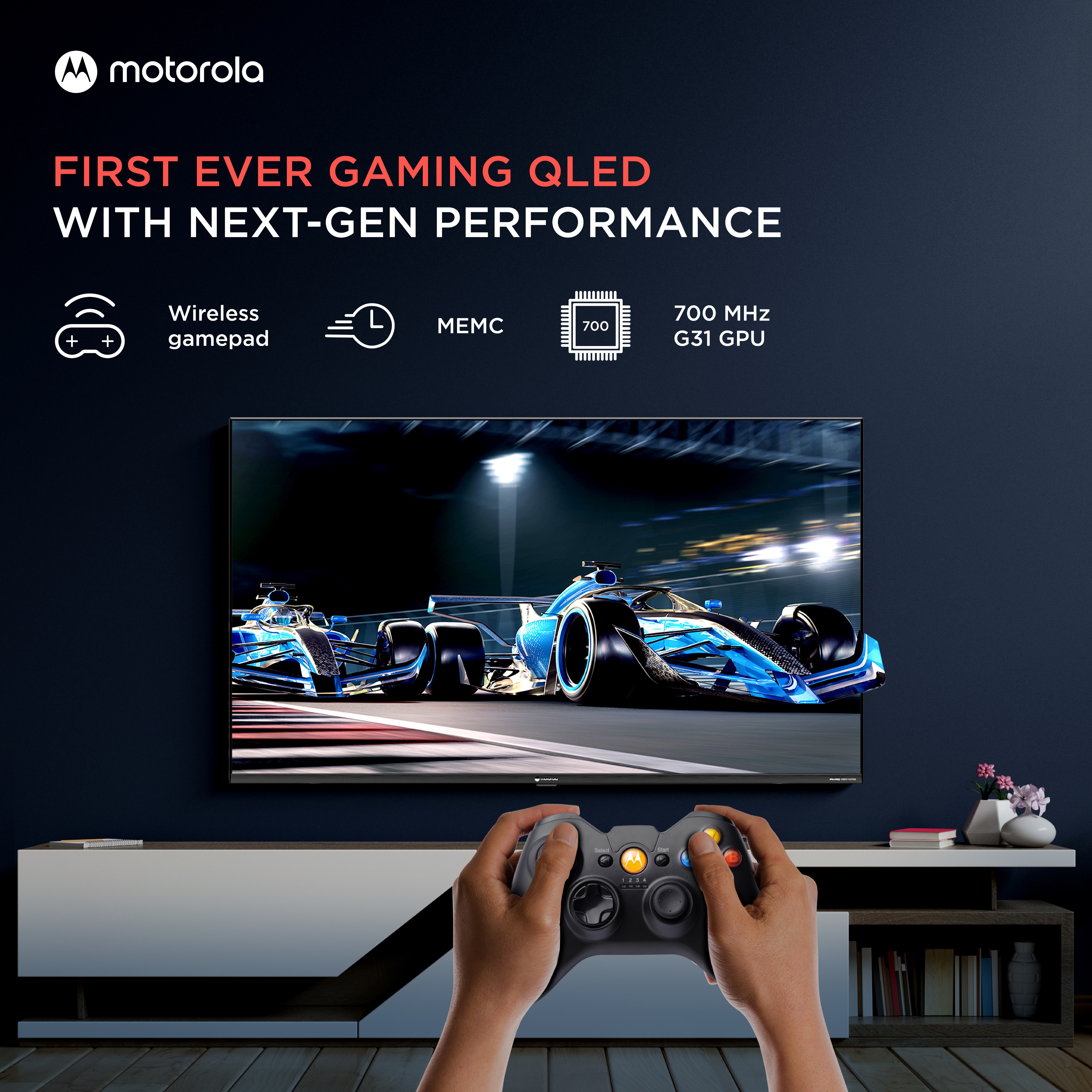 MOTOROLA  Revou-Q (50 inch) Ultra HD (4K)VA Panel (50UHDAQMDT5Q)