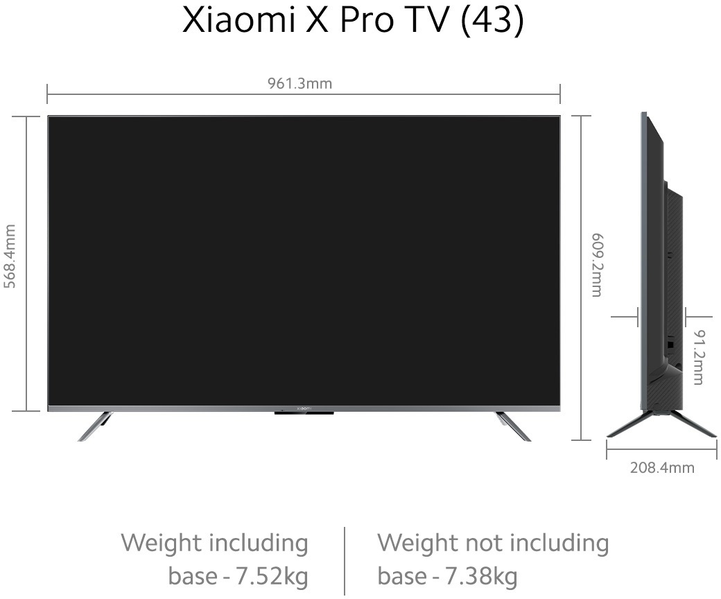 Xiaomi  X Pro (43 inch) Ultra HD (4K) (L43M8-5XIN)