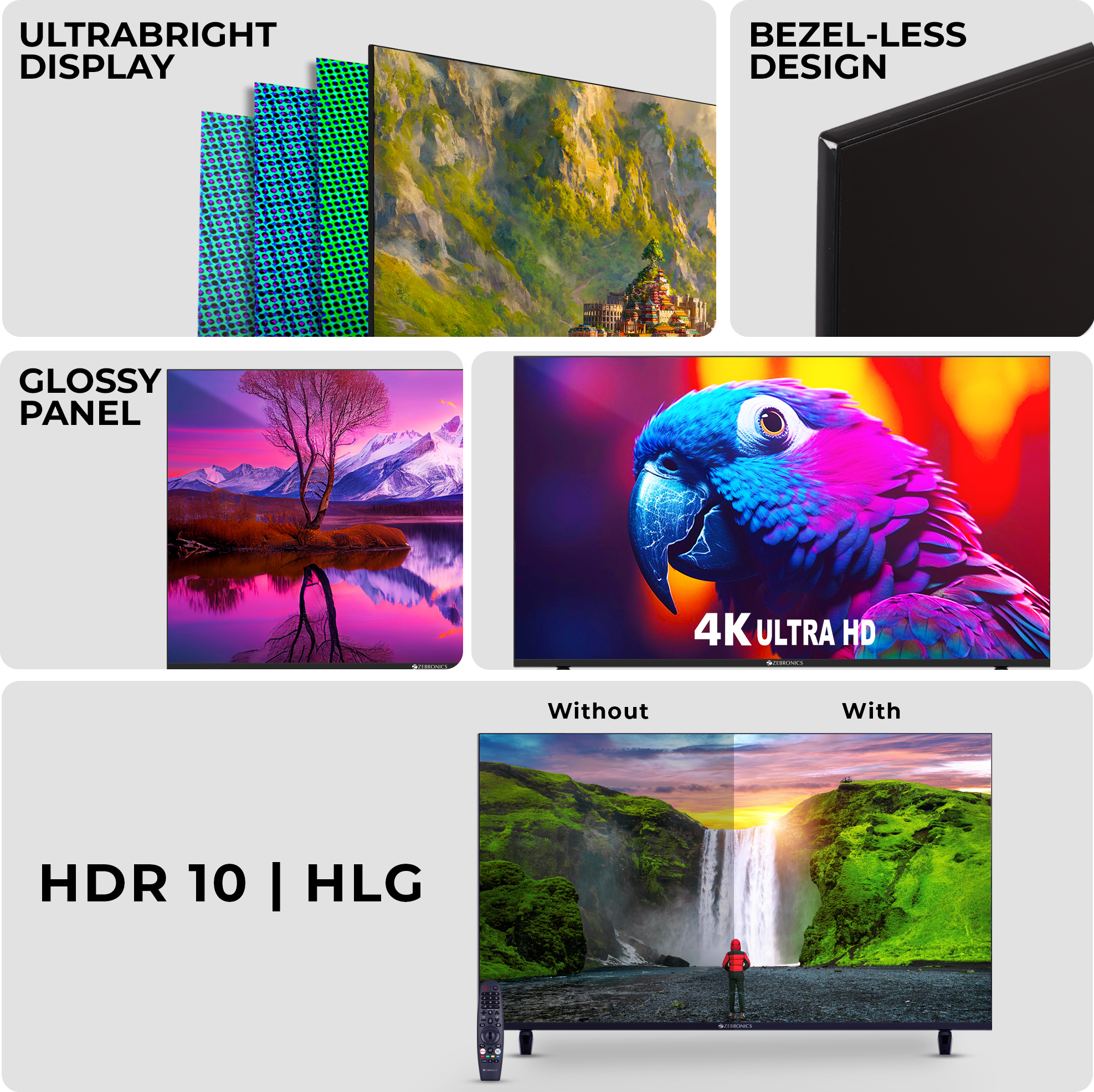 ZEBRONICS   (55 inch) Ultra HD (4K) (Zeb-55W2)