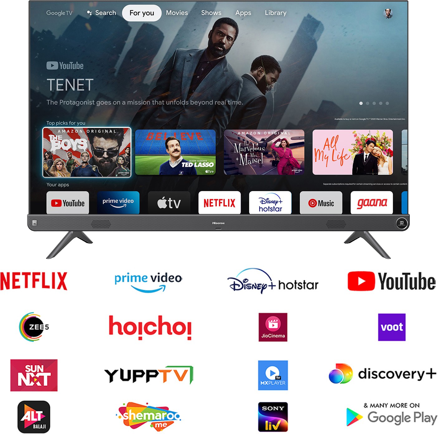 Hisense   (50 inch) Ultra HD (4K)VA Panel (50A7H)